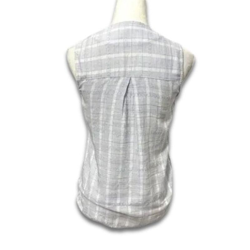 Other Harper Draped Blouse HighLow Stripe Sleeveless BlueWhite XXS Size XXS / US 00 / IT 34 - 4 Thumbnail