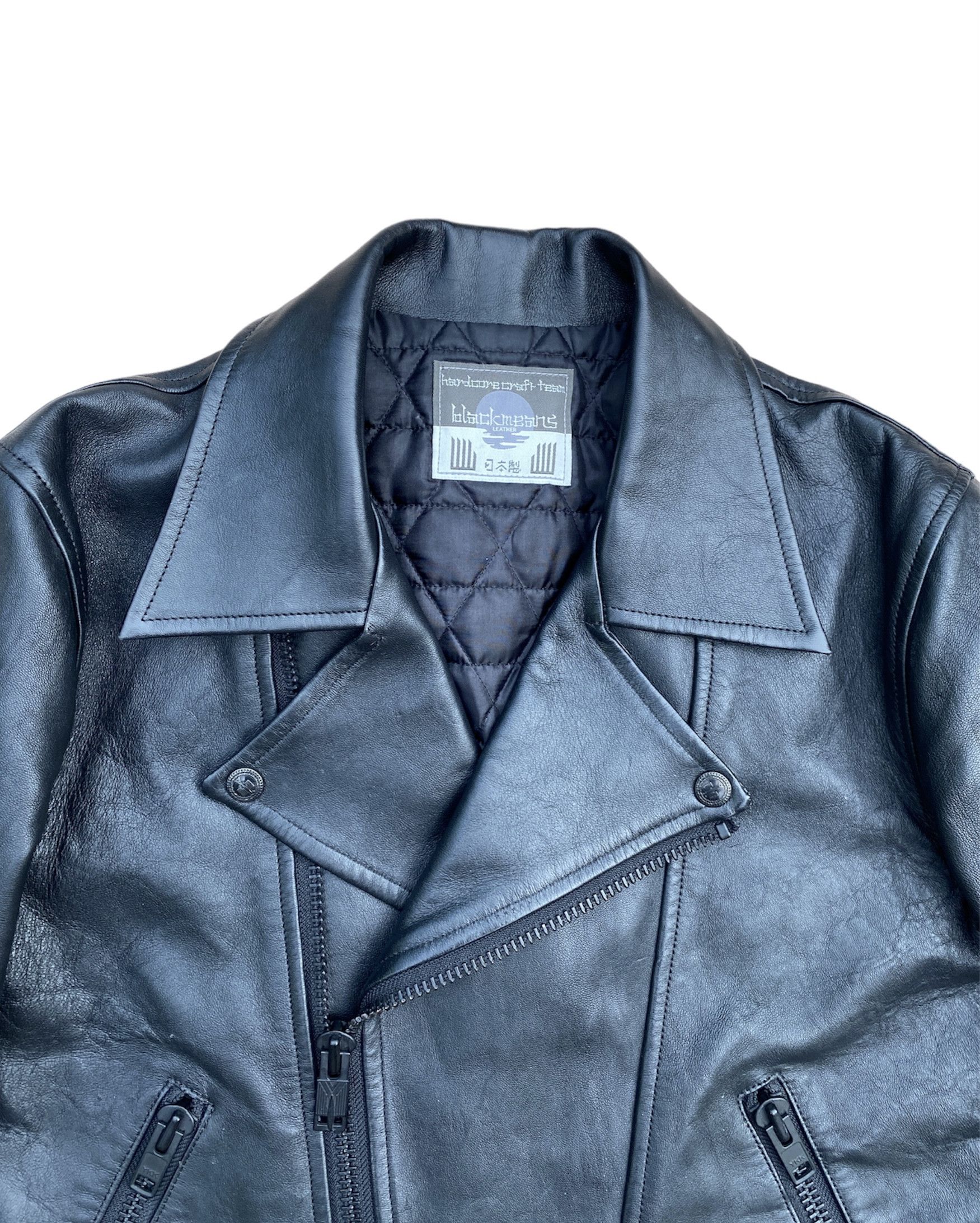 Blackmeans Blackmeans Punk Style Leather Biker Jacket Size US S / EU 44-46 / 1 - 4 Thumbnail