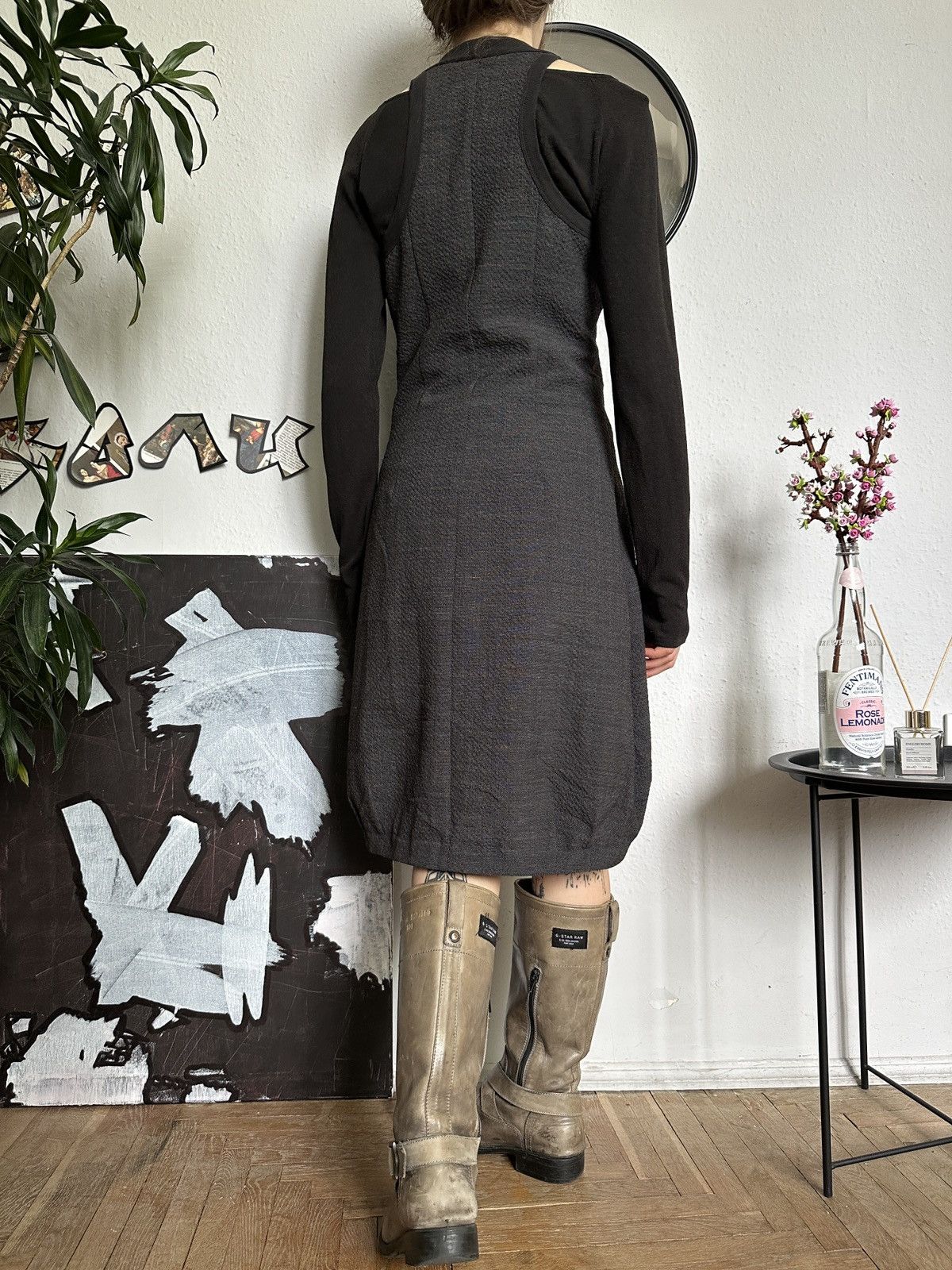 Cop Copine × Vintage Vintage Cop Copine Zip Up Vintage Avant Garde Dress Size ONE SIZE - 9 Thumbnail
