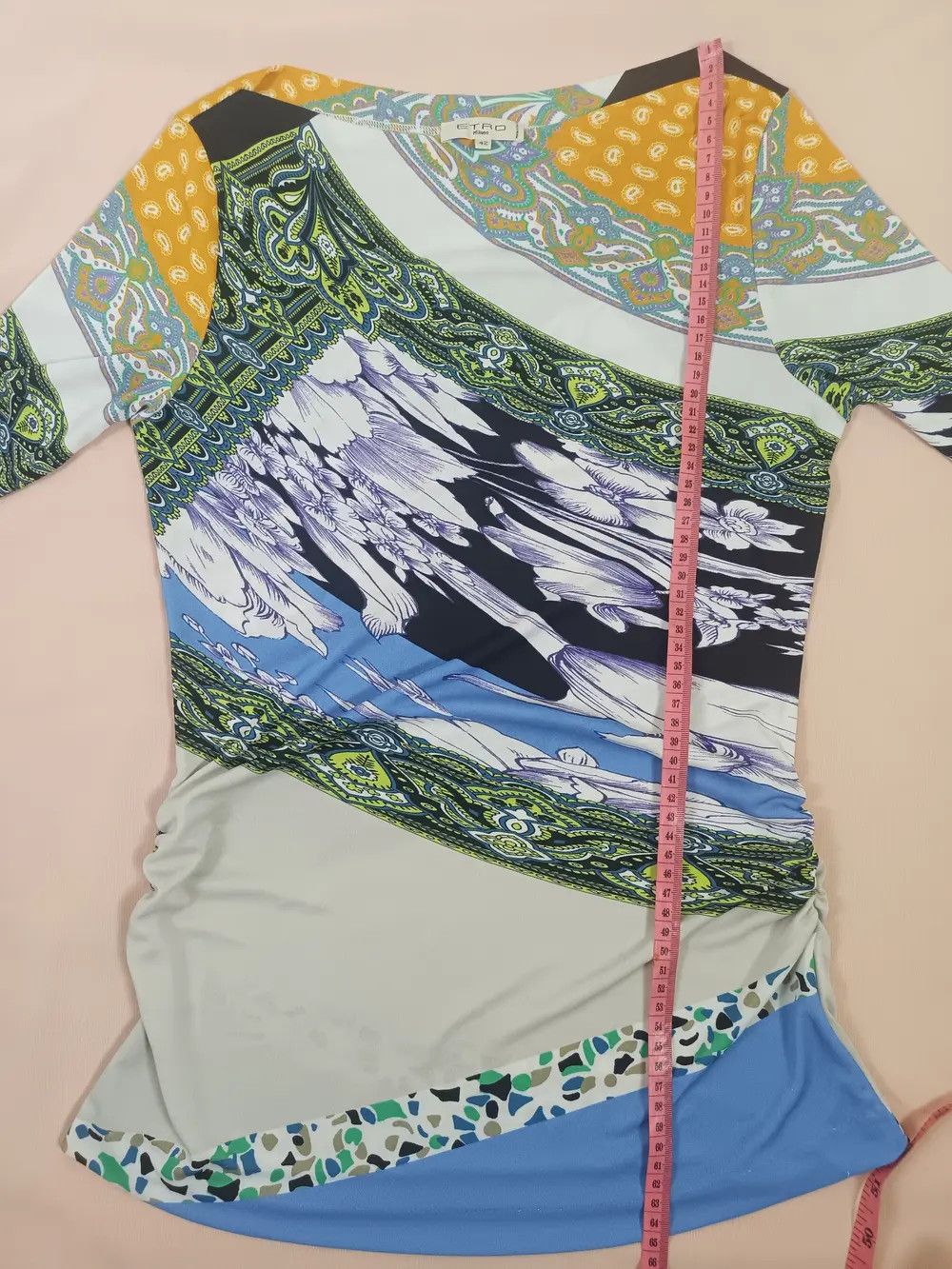Etro ETRO Milano Blouse Tunic top 3/4 sleeves Size M / US 6-8 / IT 42-44 - 10 Thumbnail