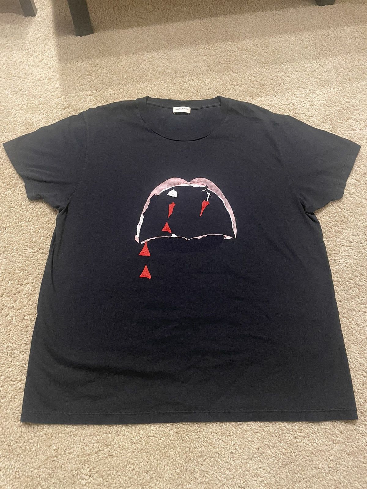 Saint Laurent Paris Saint Laurent Blood Luster Tee | Grailed