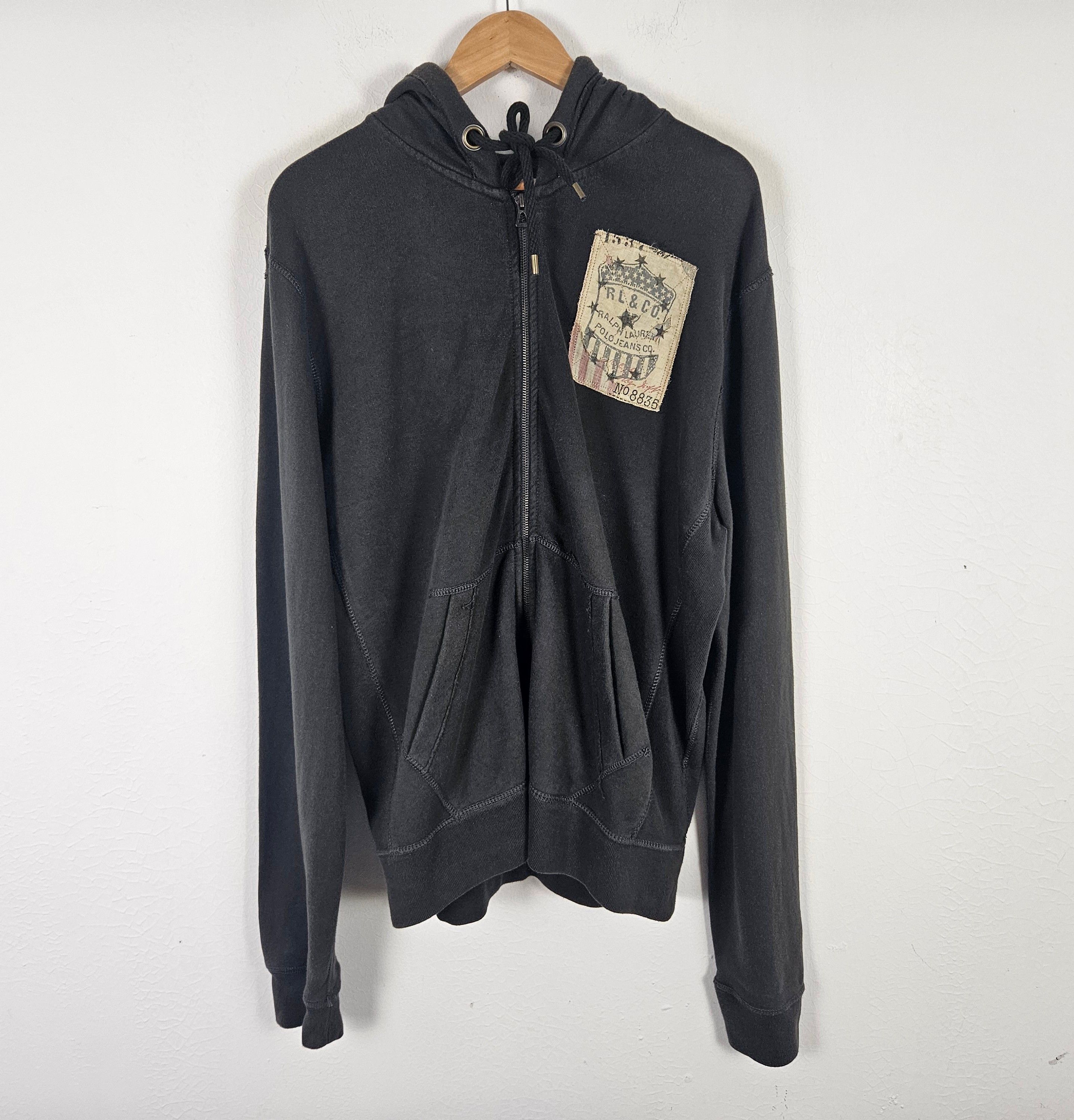 Polo Ralph Lauren Vintage Polo Ralph Lauren Jeans Company hoodie USA Flag Size US XL / EU 56 / 4 - 3 Thumbnail