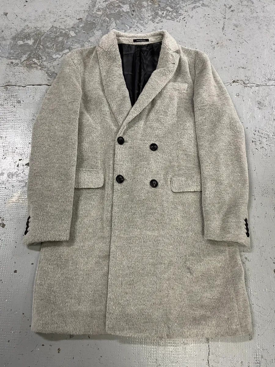 Emporio Armani AW2018 Emporio Armani Alpaca Wool Grey Trench Coat Size US M / EU 48-50 / 2 - 3 Thumbnail