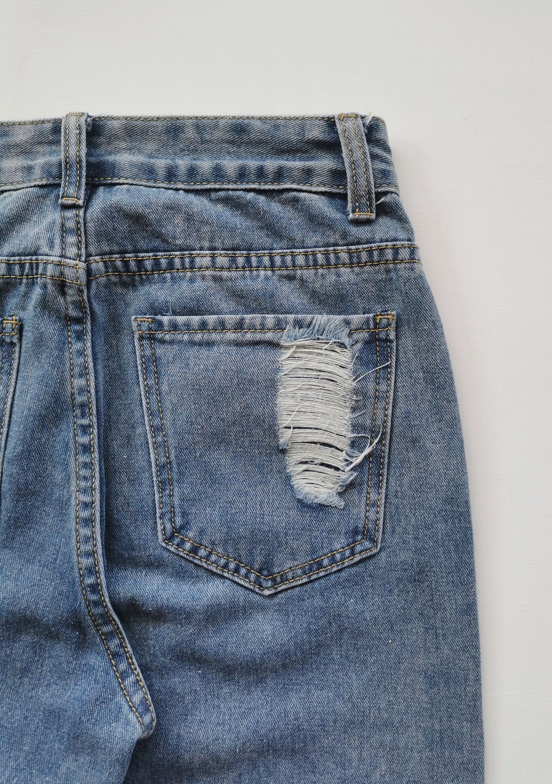 Japanese Brand × Jean × Kapital Romwe Loose Boro Patchwork Jeans Women Kapital inspired Size 27" / US 4 / IT 40 - 7 Thumbnail