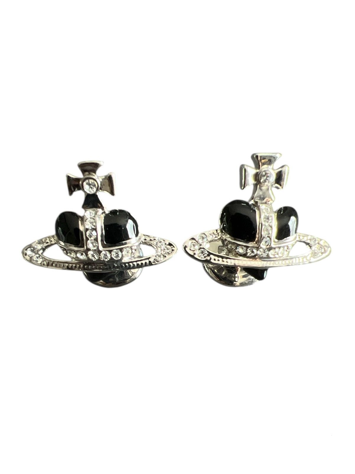 Vivienne Westwood Vivienne Westwood : Cufflinks Saturn Orb Diamanté Heart Size ONE SIZE - 2 Thumbnail