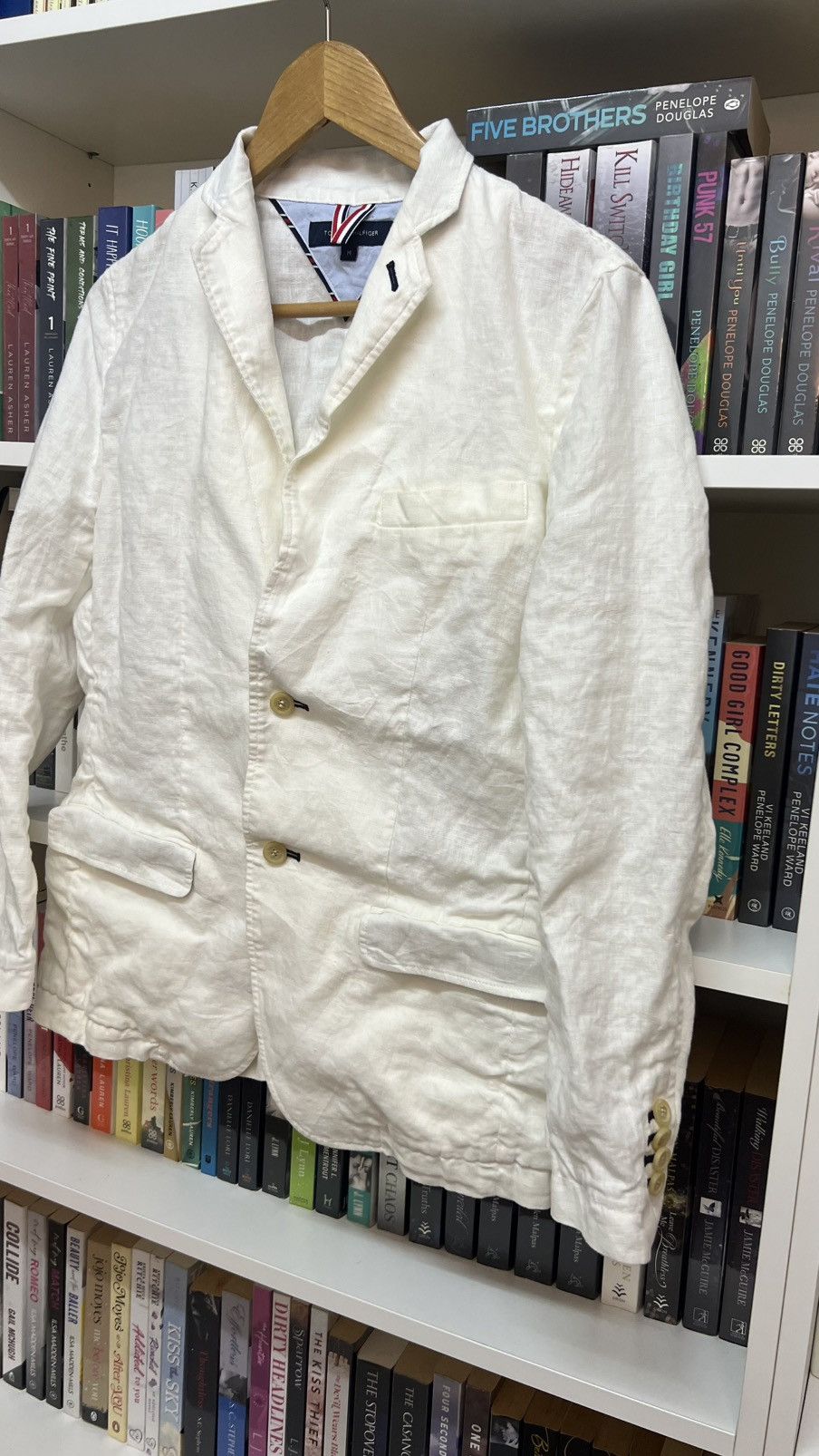 Tommy Hilfiger Tommy Hilfiger Linen Jacket Size US M / EU 48-50 / 2 - 2 Thumbnail