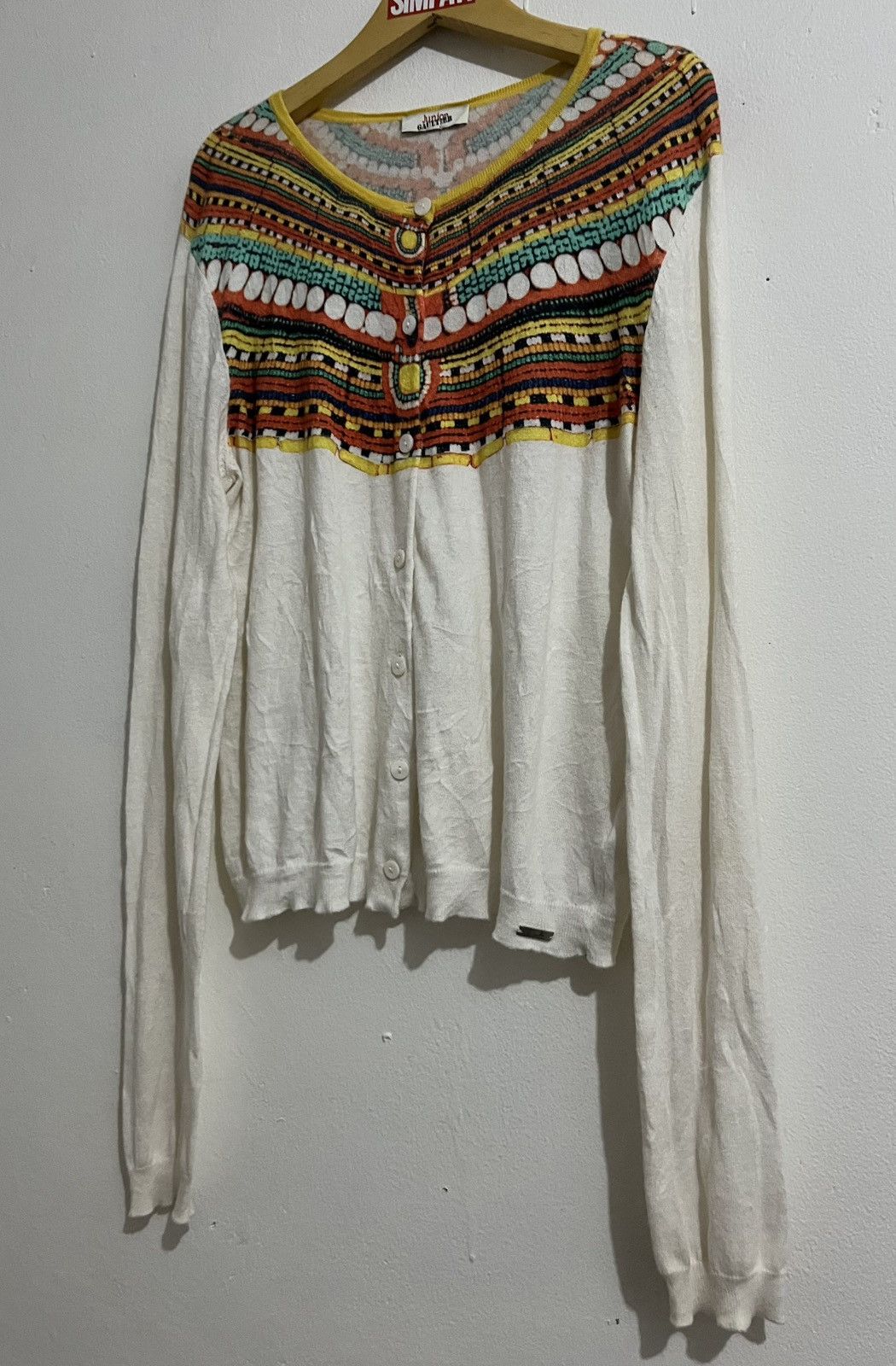 Jean Paul Gaultier Junior Gaultier By Jean Paul Gaultier Cardigan Tribal Tato Size S / US 4 / IT 40 - 3 Thumbnail