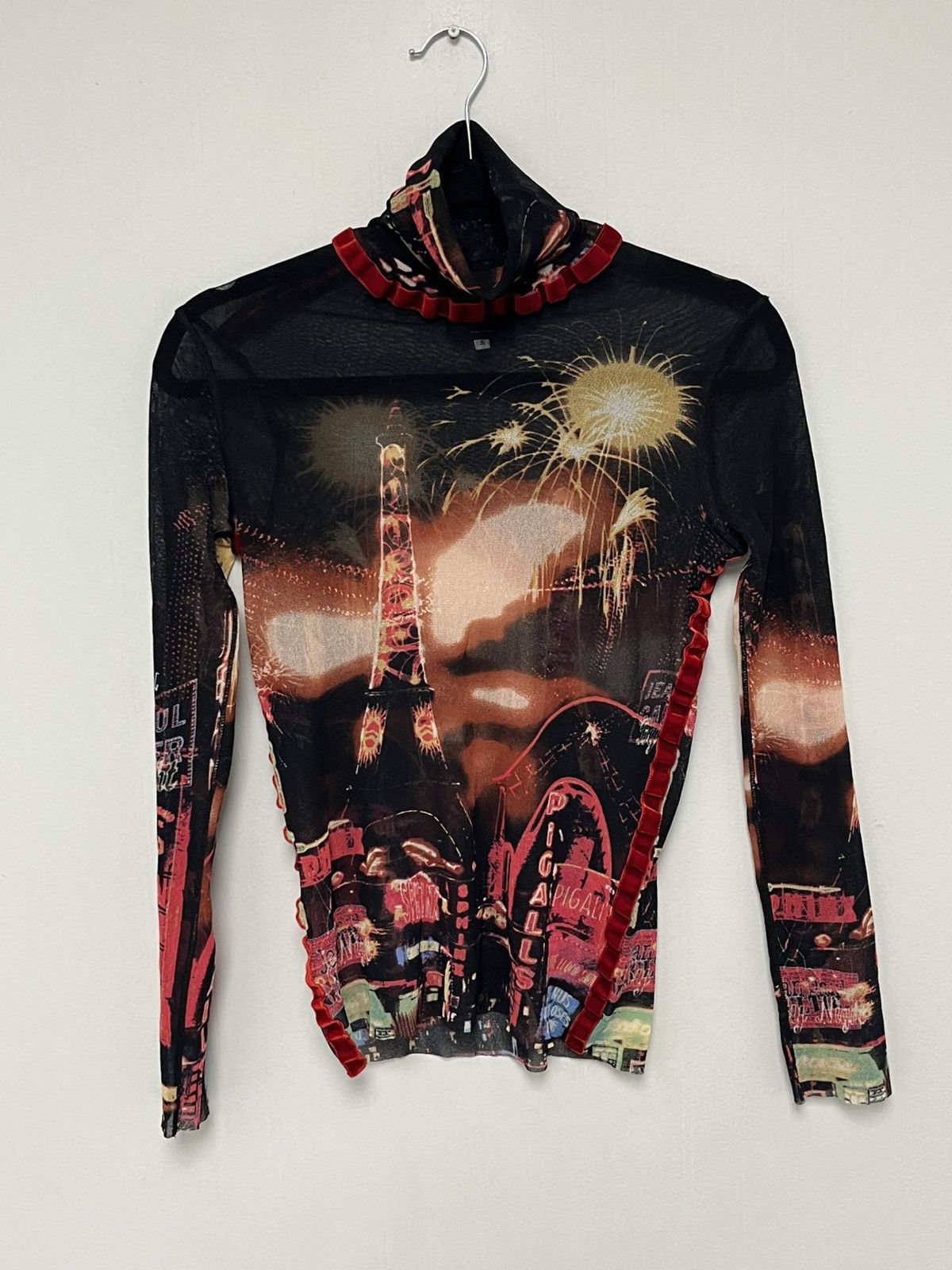 Jean Paul Gaultier Mesh Eiffel Tower top. Small Size S / US 4 / IT 40 - 10 Thumbnail