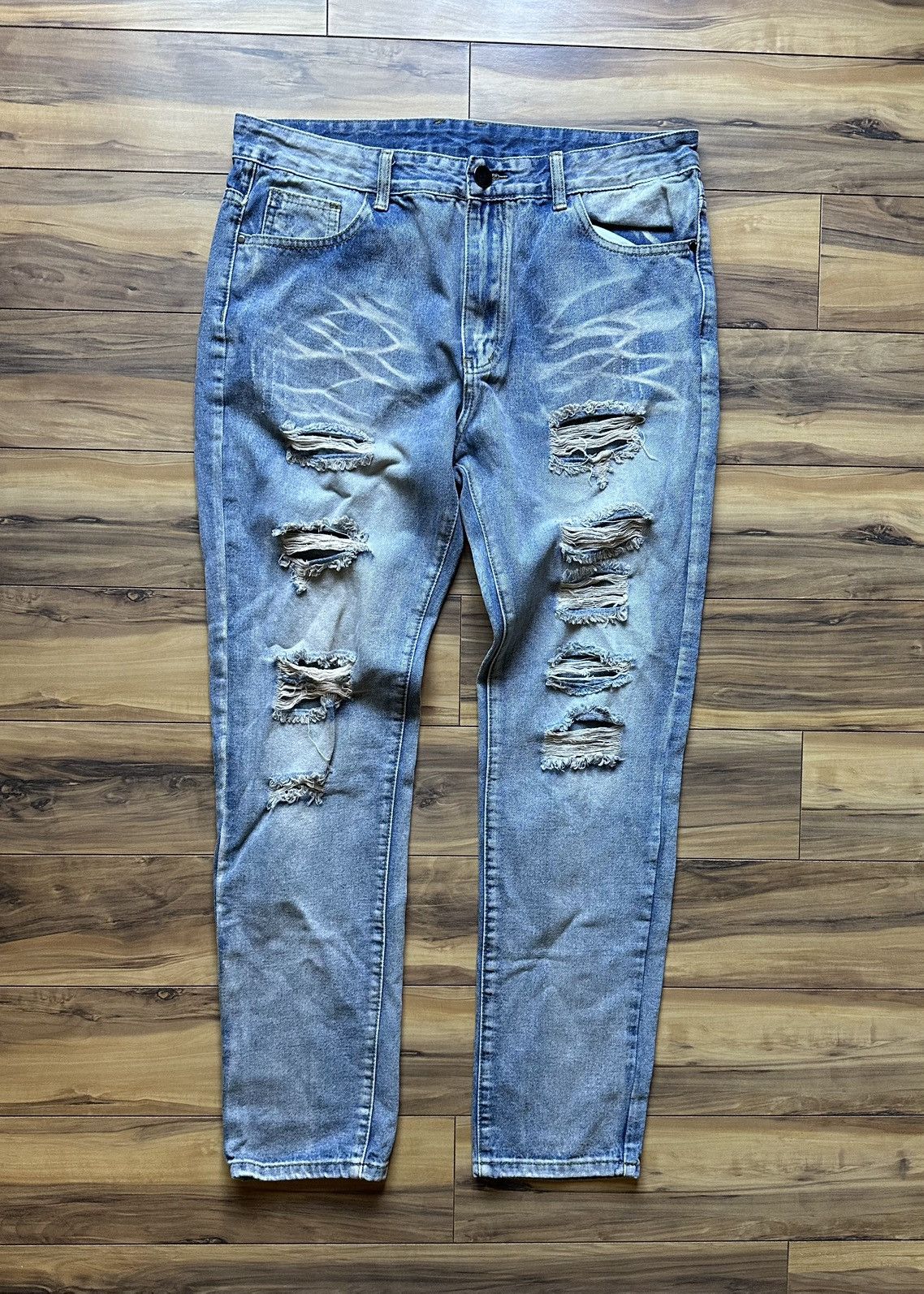 Vintage Distressed Blue Jeans for Men Size US 36 / EU 52 - 1 Thumbnail