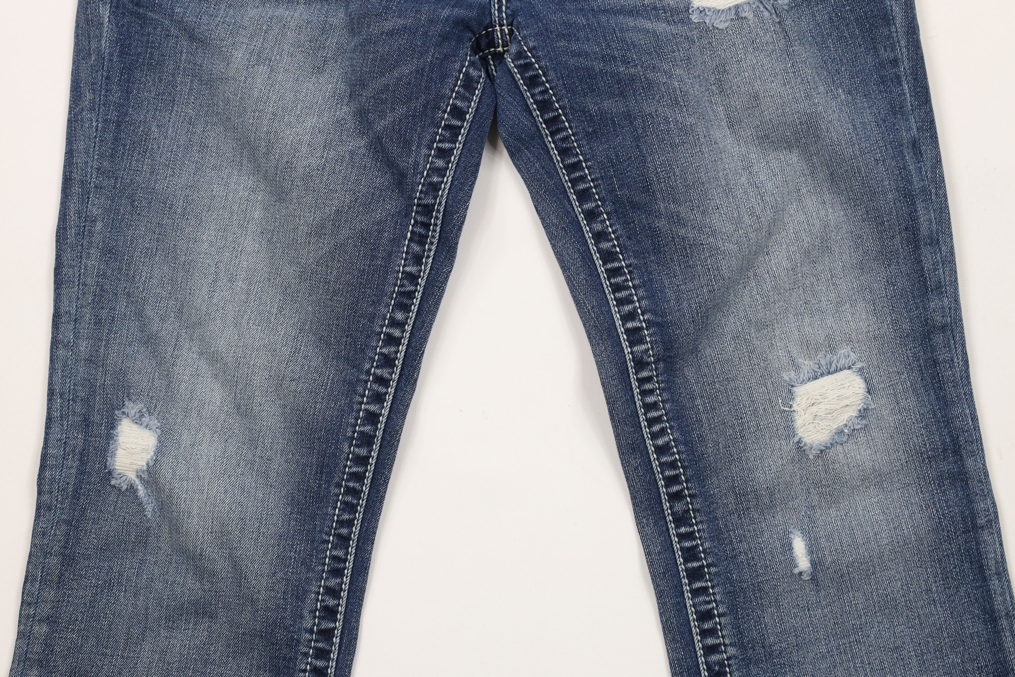Miss Me × Vintage Miss Me USA Flag Signature Cuffed Capri Denim Jeans Blue Size 29" - 3 Thumbnail