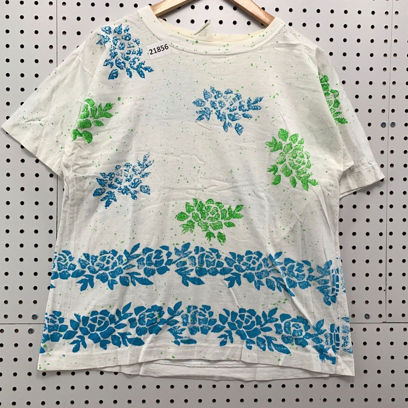 Vintage VINTAGE Floral AOP Shirt White L Womens 90s Flower All Over Print 21x25 Single Stitch Shirt Women Size L / US 10 / IT 46 - 6 Thumbnail