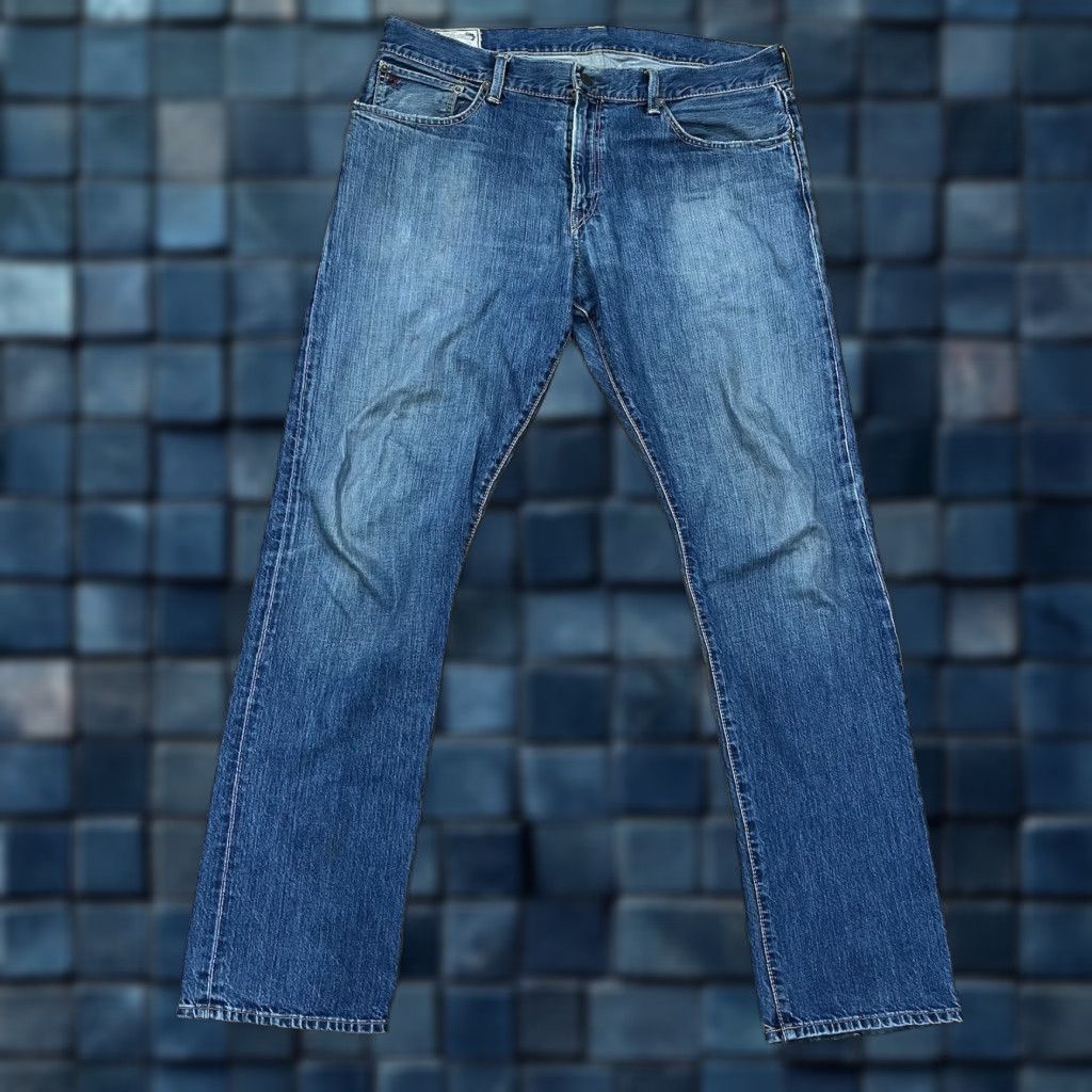 Polo Ralph Lauren Polo Ralph Lauren Hampton Straight Denim Jeans Men Size 36 x 34 Blue Cotton Denim 5-Pocket Design Regular Fit Mens Size US M / EU 48-50 / 2 - 1 Thumbnail
