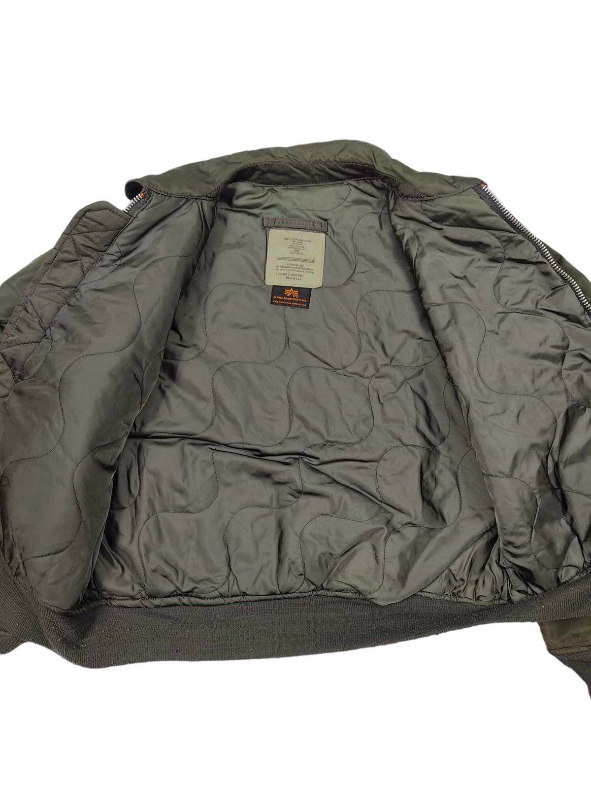 Alpha Industries × Vintage VINTAGE 90s Alpha Industries Flight Jacket Size US L / EU 52-54 / 3 - 6 Thumbnail