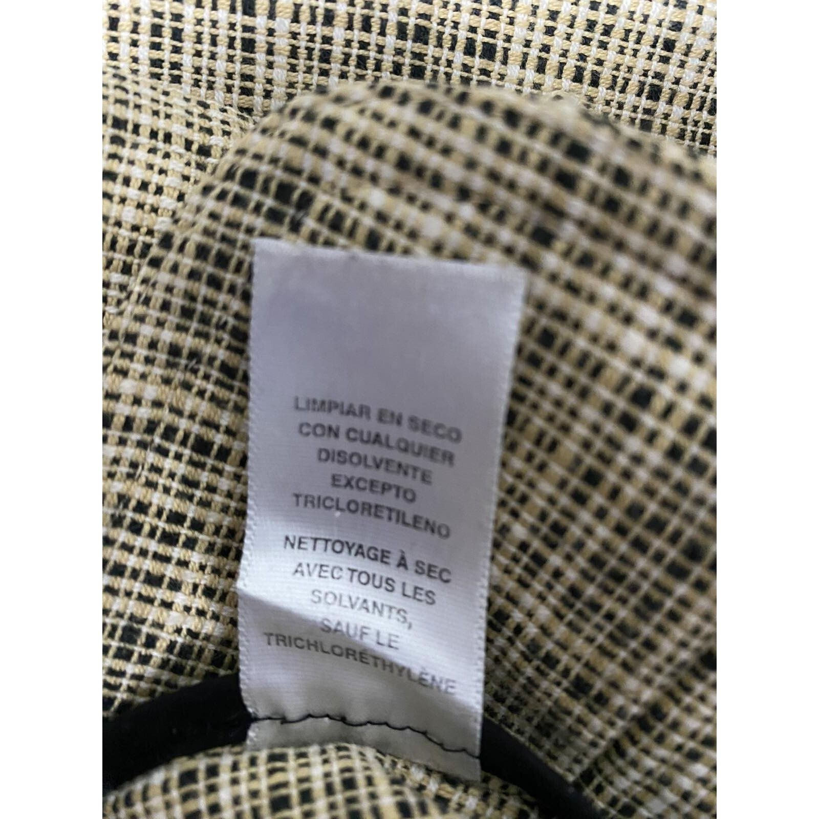 Anne Klein Anne Klein Womens Blazer Plaid Double-Button Size 16 A001604 Size XXL / US 16-18 / IT 52-54 - 5 Thumbnail