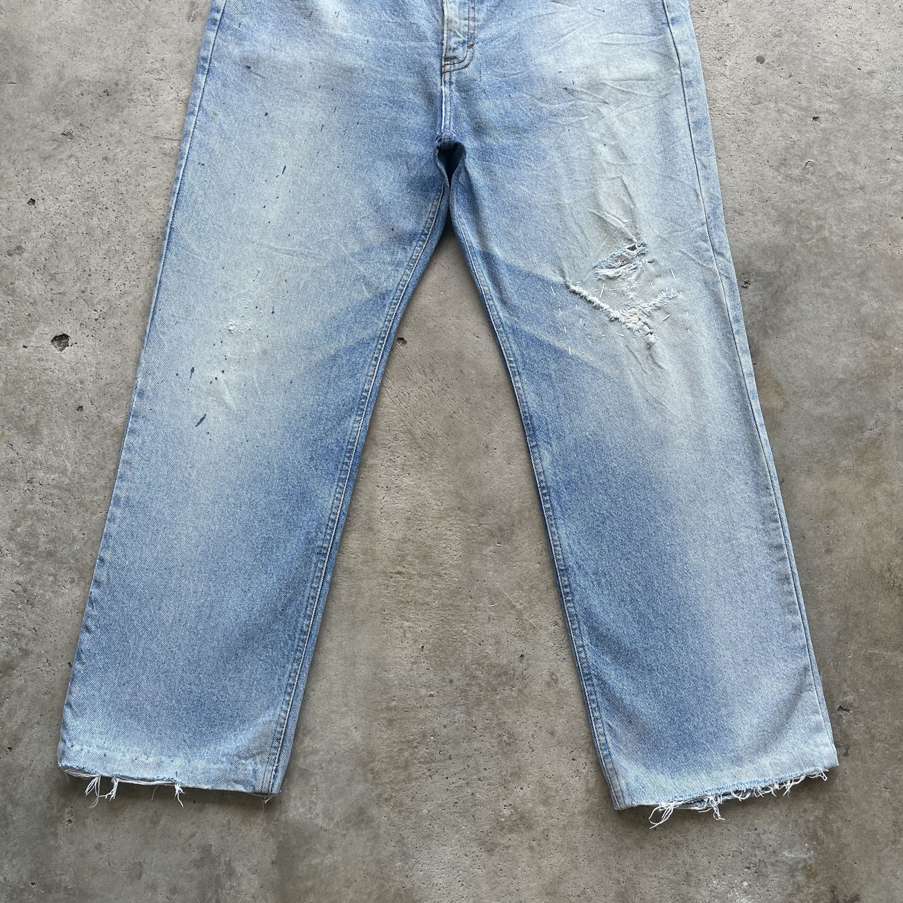 Lancel VINTAGE LANCEL PARIS FADED PAINTER JEANS DISTRESSED PANTS Size US 32 / EU 48 - 5 Thumbnail