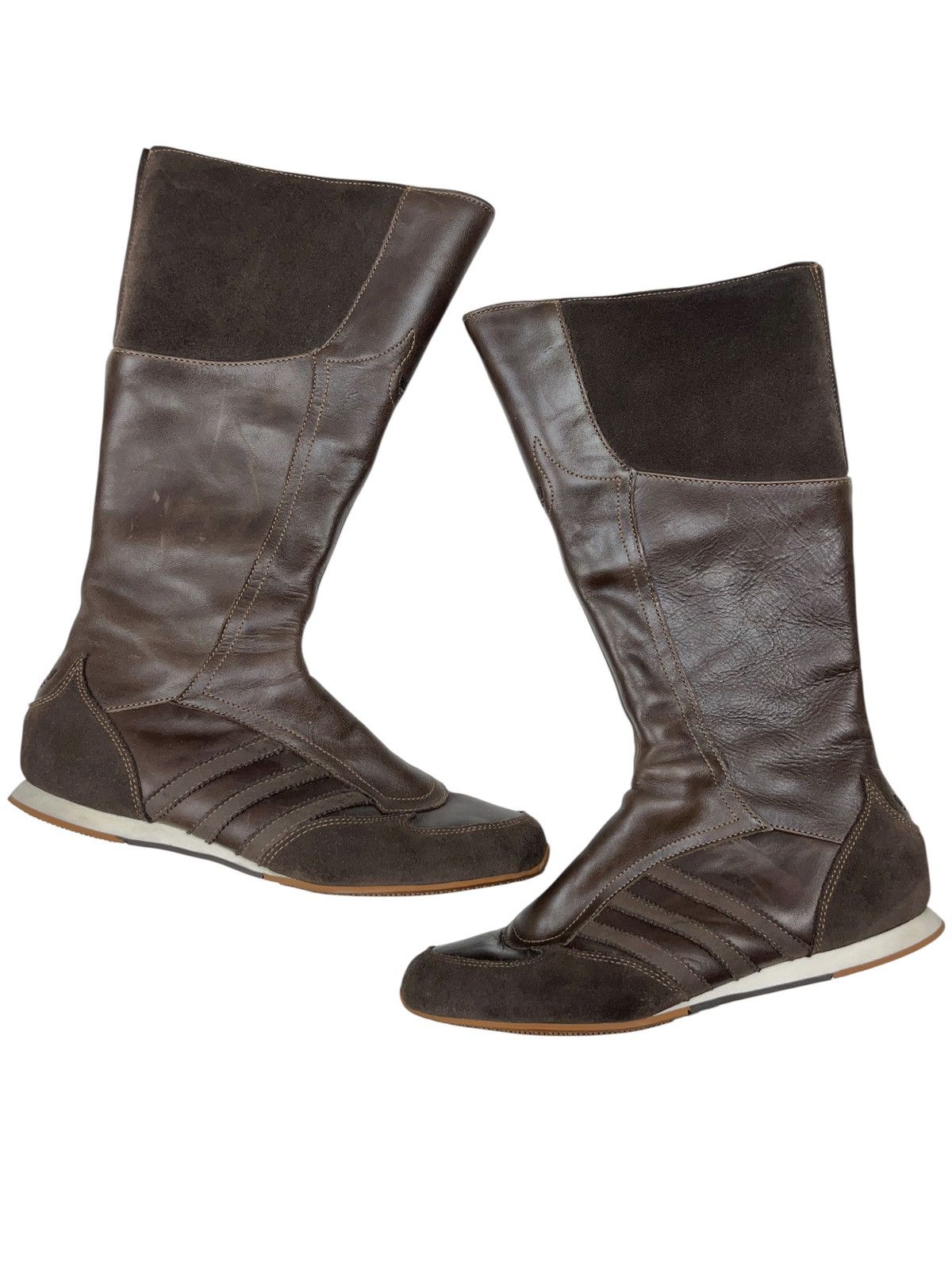 Adidas Vintage Adidas Midiru High Boxing Racing Boots Leather y2k Size US 6.5 / IT 36.5 - 2 Thumbnail