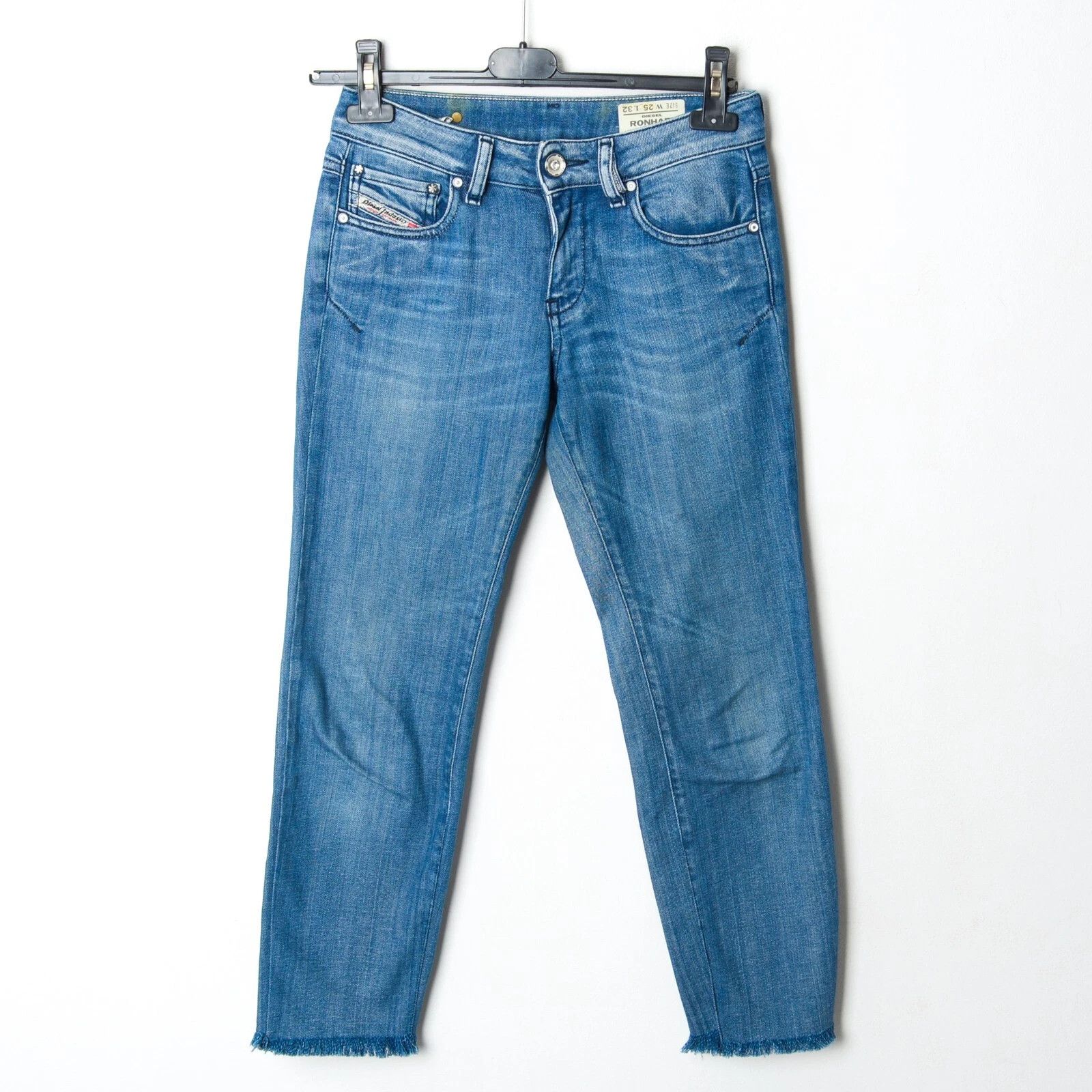 Diesel Industry Ronhary Women W25 L32 Straight Jeans Trousers Denim Size 25" / US 0 / IT 36 - 1 Thumbnail