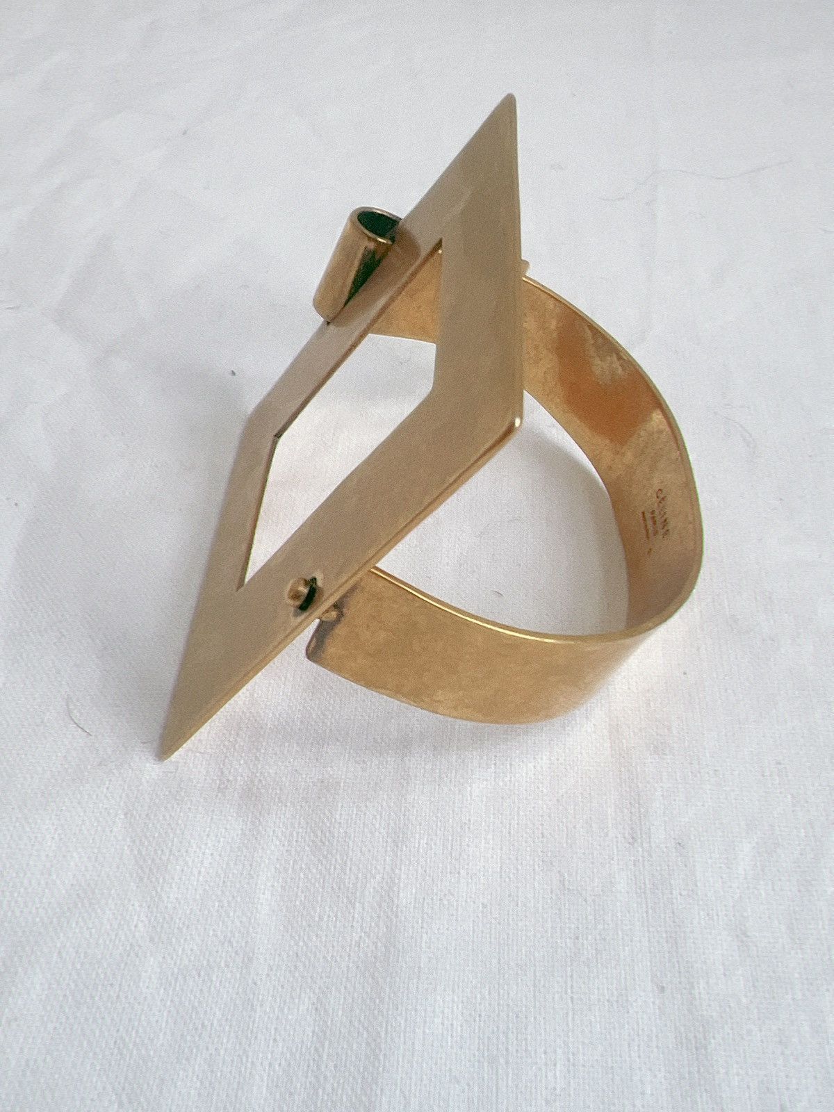 Celine Old Celine by Phoebe Philo Square Cuff Bracelet Bangle Size ONE SIZE - 5 Thumbnail