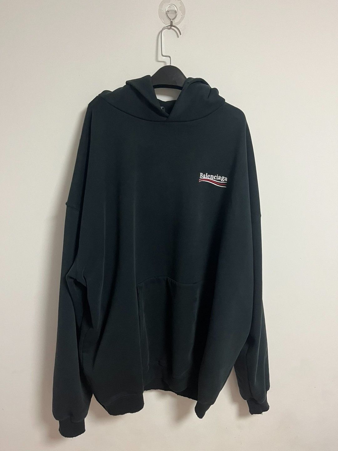 Balenciaga Balenciaga worn-out holed embroidered cola logo hoodie 2501 Size US XS / EU 42 / 0 - 1 Thumbnail