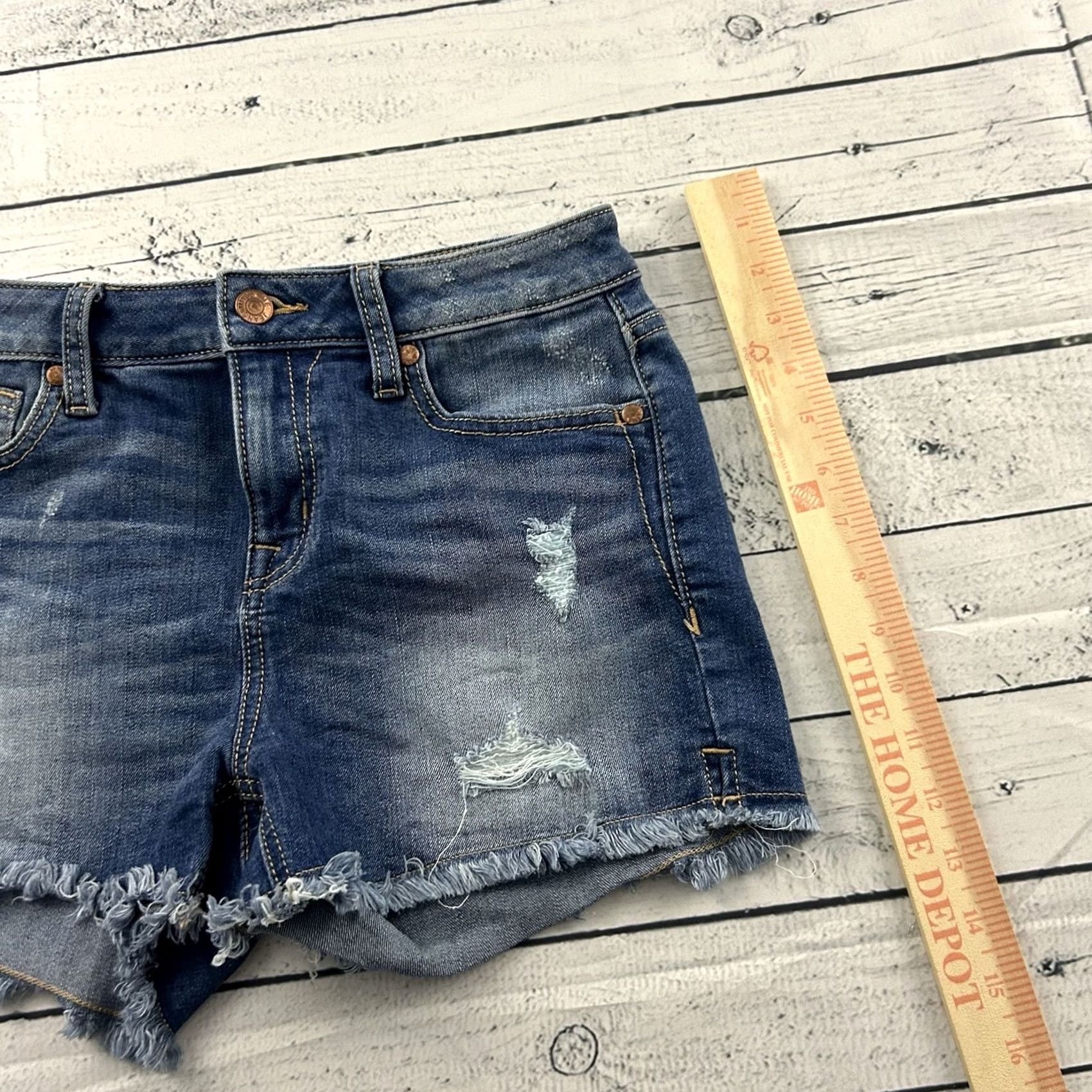 Miss Me Miss Me High Rise Short Denim Blue Jean Shorts Women's 28 Denim Cut-Off Shorts Ladies 28 Blue Womens Size 28" / US 6 / IT 42 - 5 Thumbnail