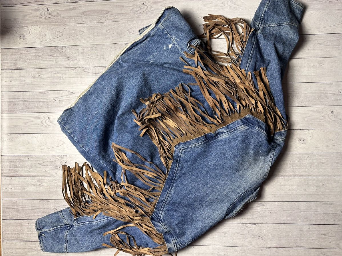 Other Vintage Denim Cowboy jacket size M distressed jeans rare Size US M / EU 48-50 / 2 - 9 Thumbnail