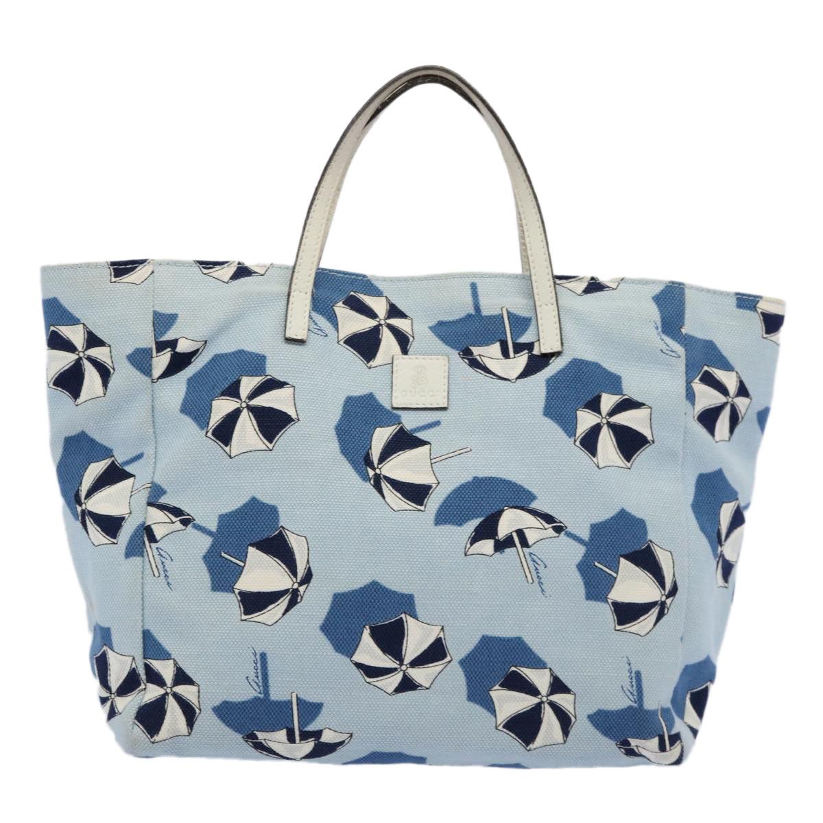 Gucci Blue Canvas Handbag (Pre-Owned) Size ONE SIZE - 1 Thumbnail