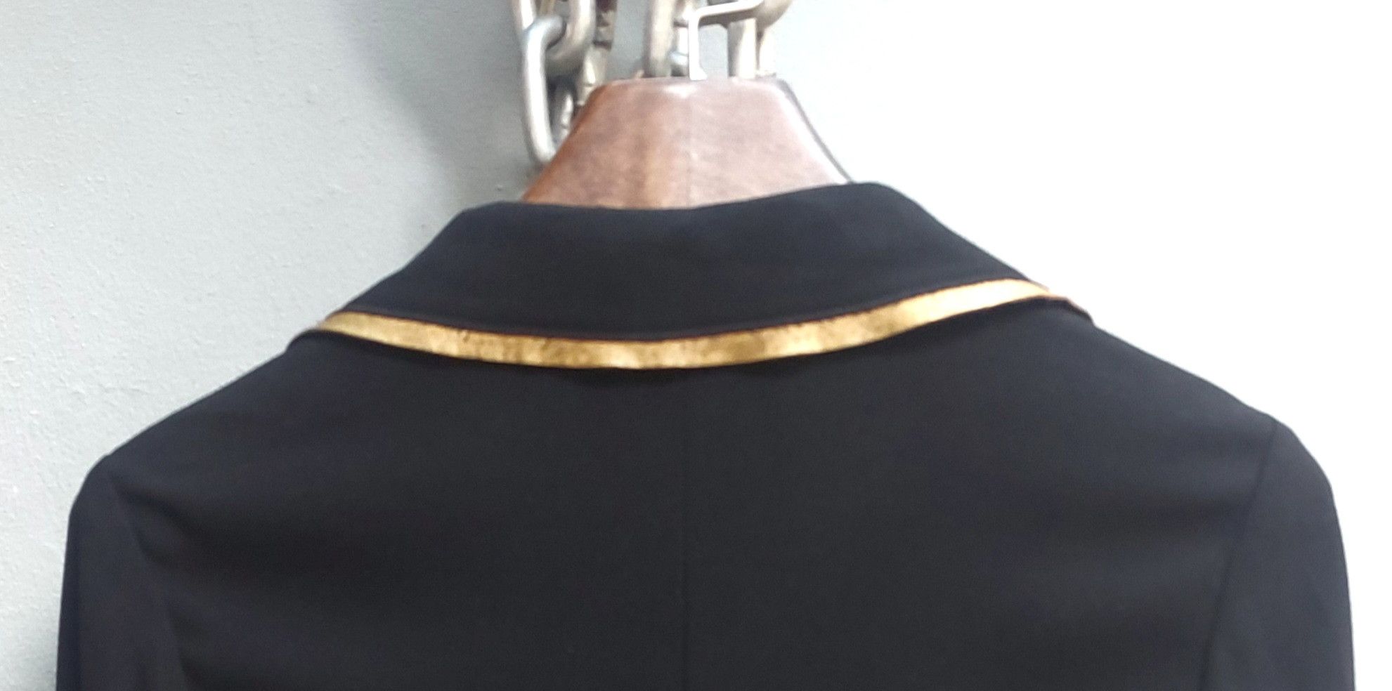 Prada Vintage x Prada Black Wool Jacket With Gold Trim Size S / US 4 / IT 40 - 14 Thumbnail