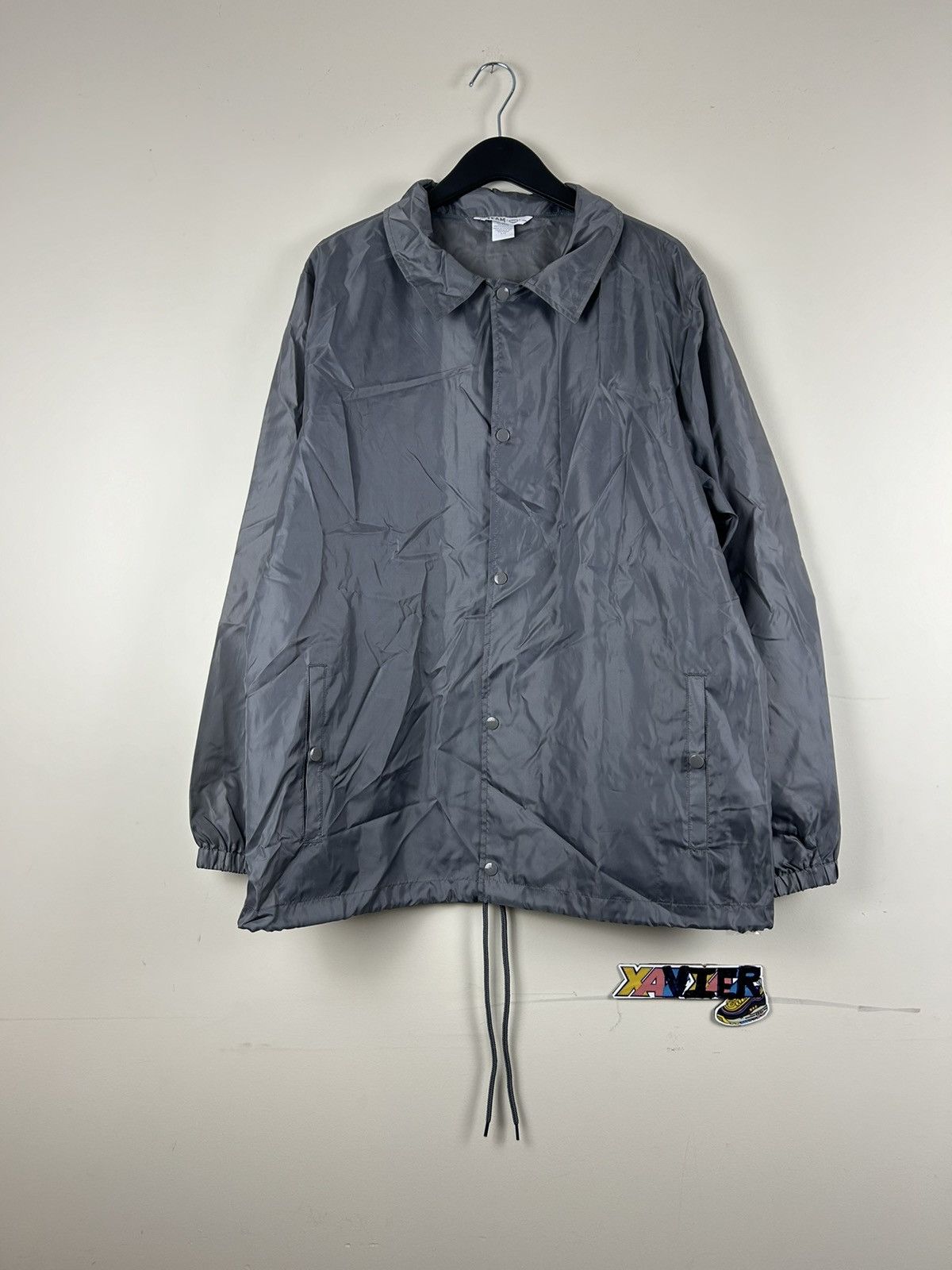 Vintage Soft Shell Windbreaker Large Charcoal Men Size US L / EU 52-54 / 3 - 1 Thumbnail
