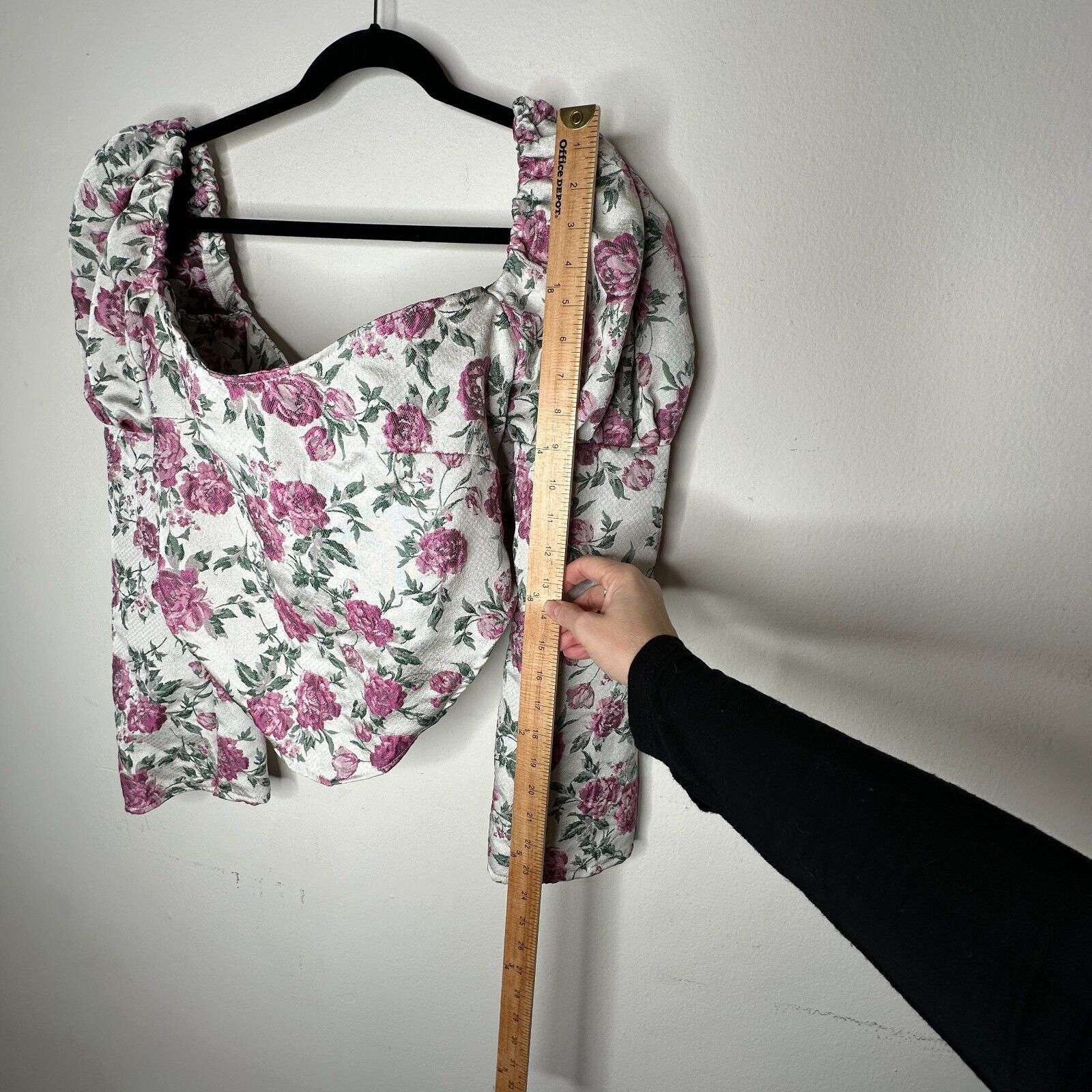 Other Olivia Rose The Label Floral Square Neck Puff Sleeve Crop XL Size XL / US 12-14 / IT 48-50 - 5 Thumbnail