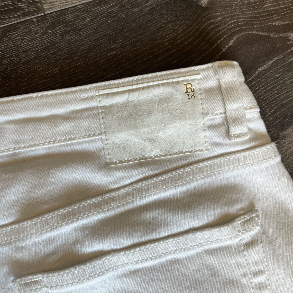 R13 R13 Boy Skinny White Riot Women’s Denim Jeans Made in Italy Size 28" / US 6 / IT 42 - 5 Thumbnail