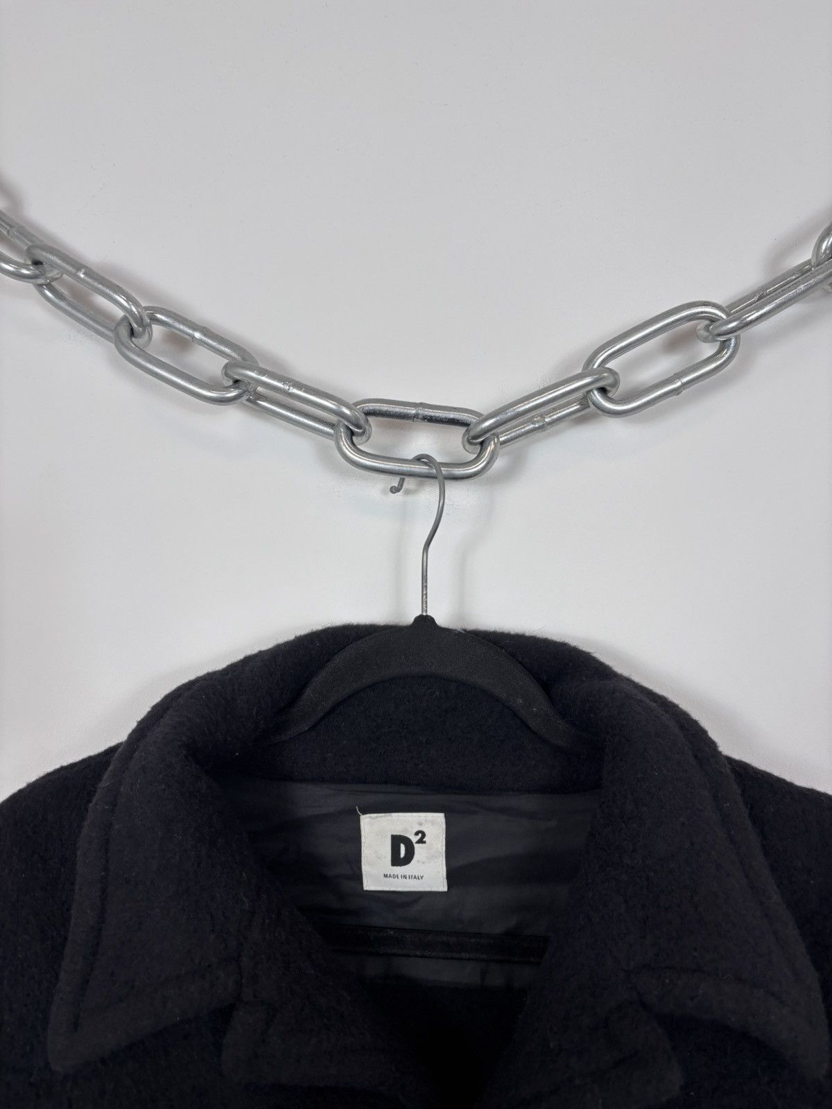 Dsquared2 Vintage Dsquared2 Unisex Black Short Wool Bomber Jacket Size US M / EU 48-50 / 2 - 4 Thumbnail