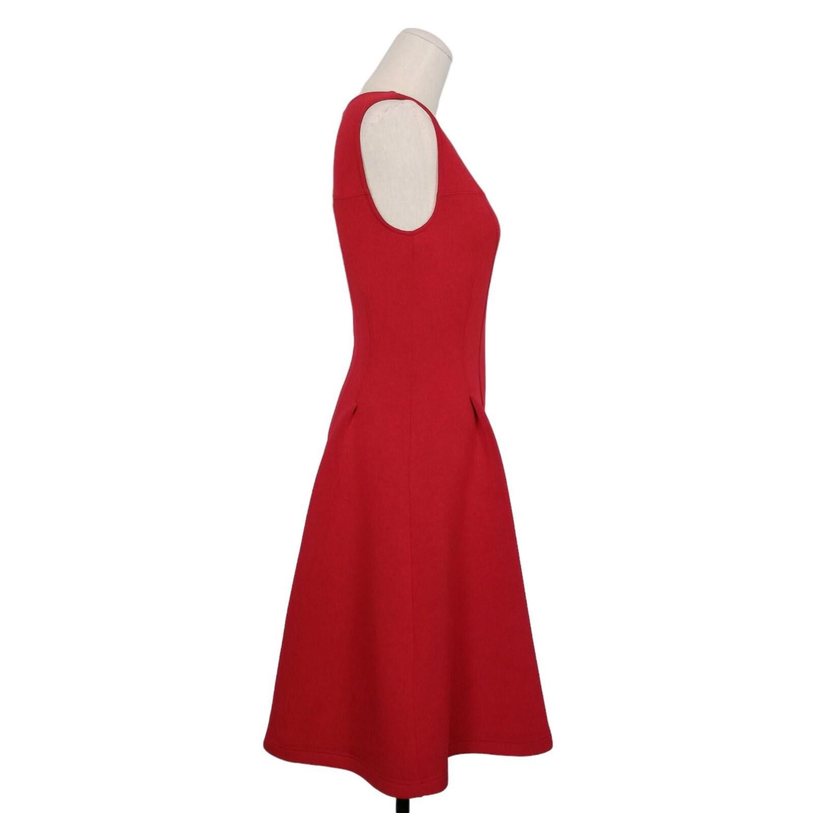 Anthropologie Maeve Debutante Fit and Flare Dress Red Sz Small Size S / US 4 / IT 40 - 6 Thumbnail