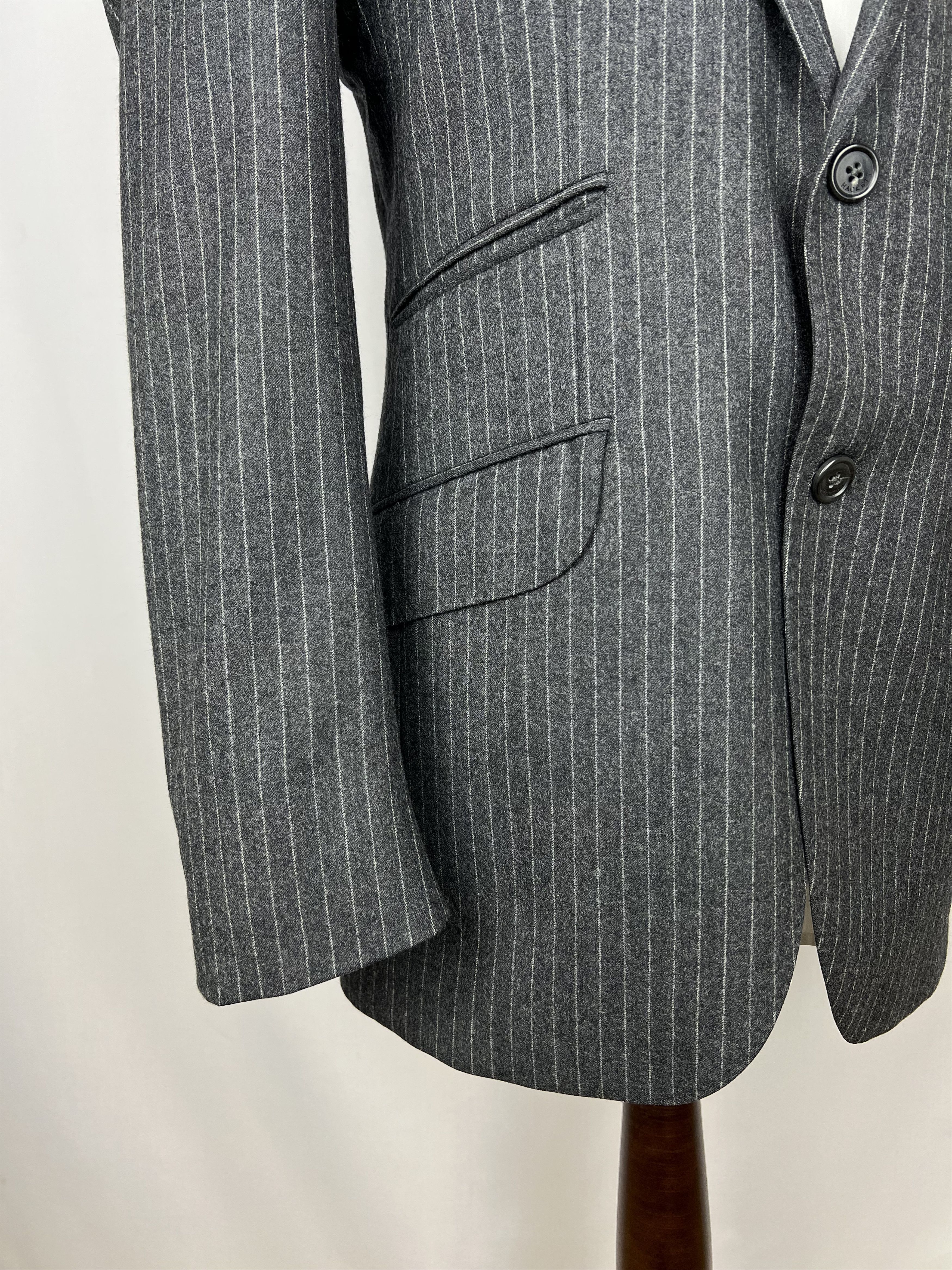 Hackett London Striped Soft 100% Wool "Chelsea" Sport Coat Size 40L - 6 Thumbnail