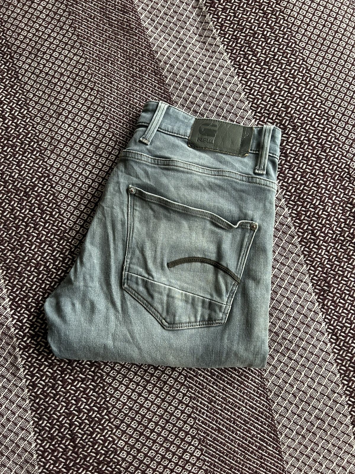 G-Star G-Star Raw Reverd Skinny Denim Jeans Mens Faded Thrashed W32 Size US 32 / EU 48 - 15 Thumbnail