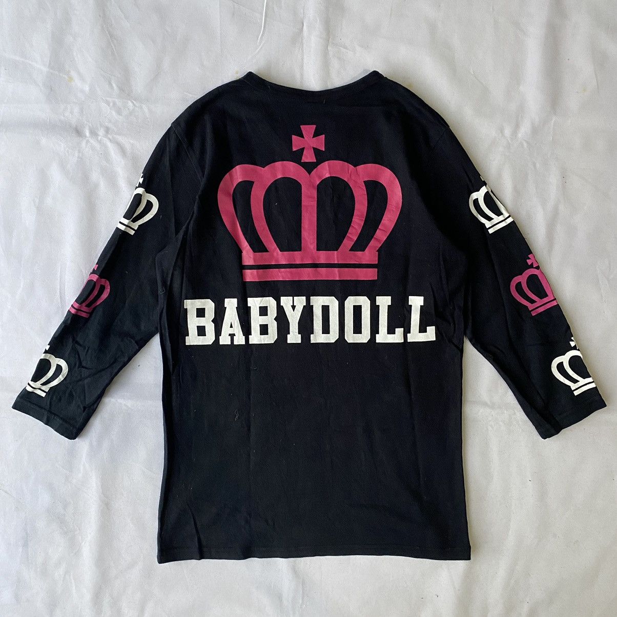 If Six Was Nine × Japanese Brand × Le Grande Bleu (L.G.B.) Japanese Street Style Y2K Baby Doll Crown Long Sleeve Tees Size M / US 6-8 / IT 42-44 - 12 Thumbnail