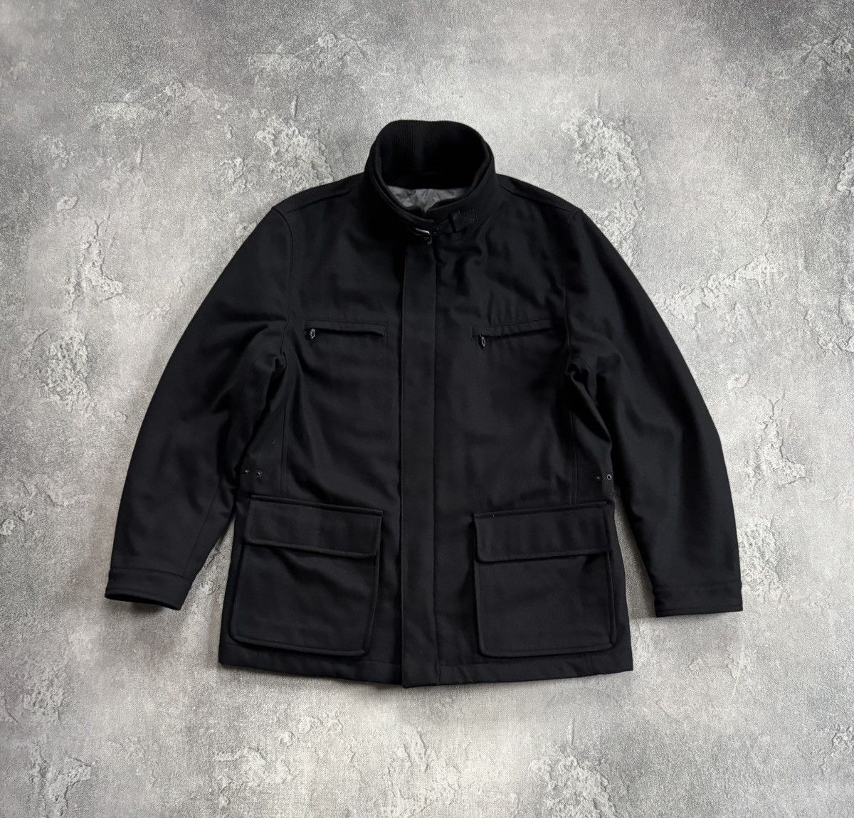 Other Lodenfrey 54size black zip coat wool jacket casual Size US L / EU 52-54 / 3 - 8 Thumbnail