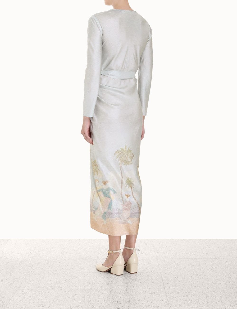 Zimmermann oc11z0425 Sensory Drape Dress in Multicolor Size L / US 10 / IT 46 - 7 Thumbnail
