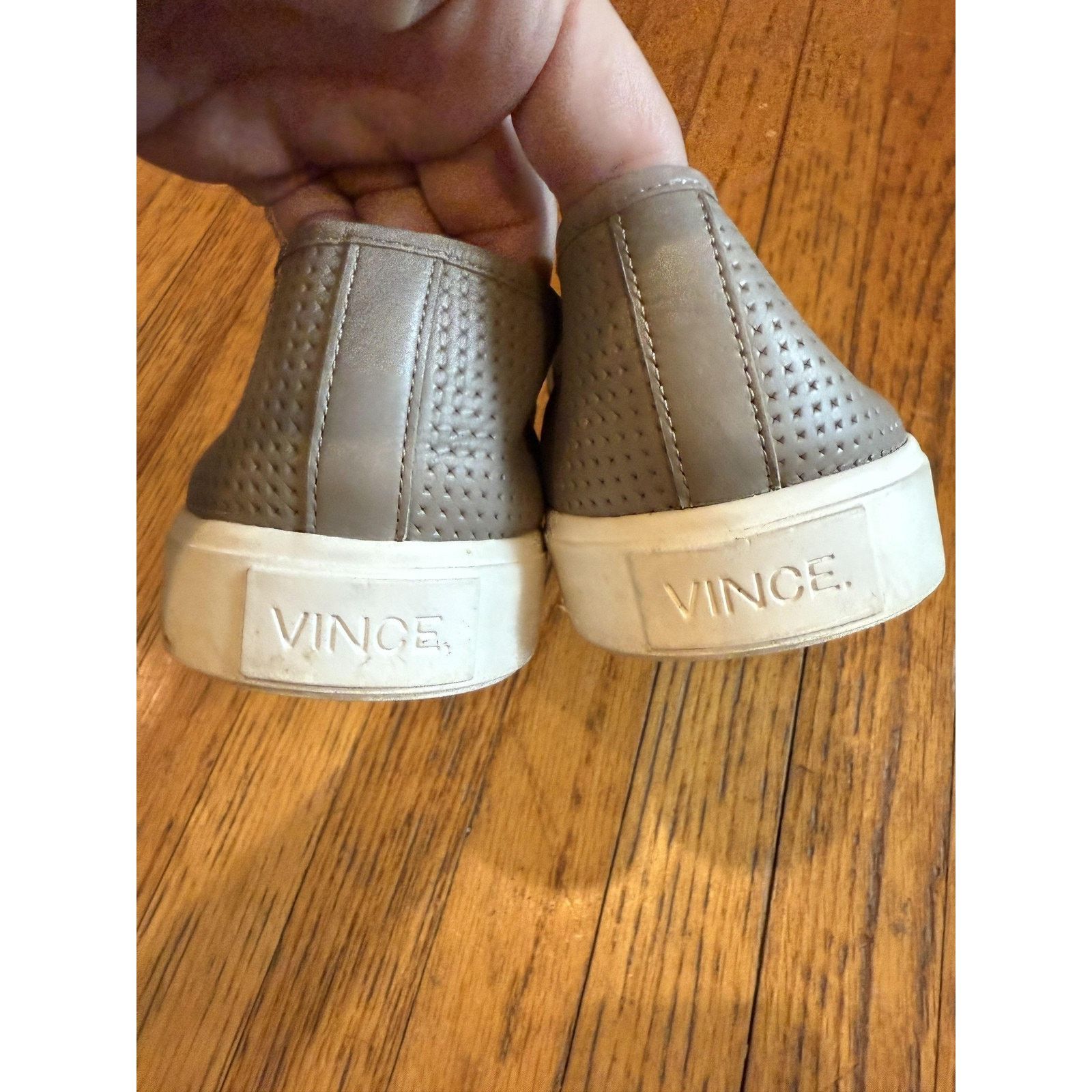 Vince Vince Shoes Size 9.5 Gray Perforated Slip On Leather Casual Size US 9.5 / IT 39.5 - 7 Thumbnail
