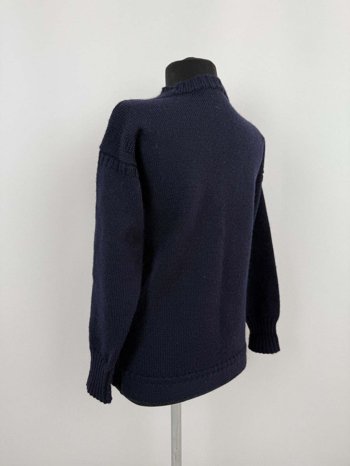 Le Tricoteur Guernsey 1980’s Vintage Jonelle DP Traditional Knit Guernsey Sweater Size L / US 10 / IT 46 - 2 Thumbnail