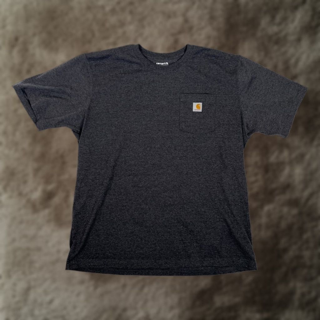 Carhartt VINTAGE Carhartt Pocket Tee T-Shirt XL Loose Fit Mens Gray Heather Cachet? Size US XL / EU 56 / 4 - 1 Thumbnail