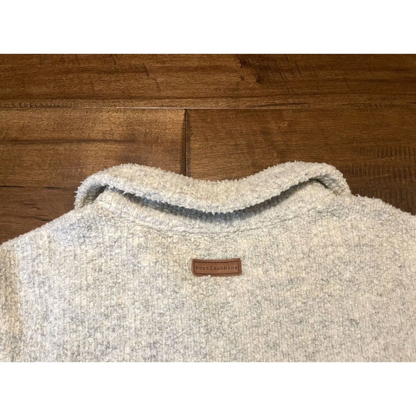 Royal Robbins Royal Robbins Women's Medium Ivory Fleece Jacket 1/4 Quarter Zip Pullover Size M / US 6-8 / IT 42-44 - 4 Thumbnail