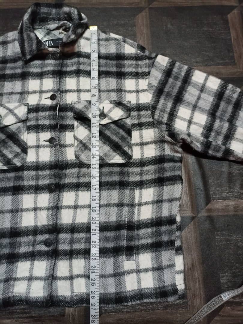 Flannel × Zara Zara Wool Flannel Style Button Jacket Size M / US 6-8 / IT 42-44 - 11 Thumbnail