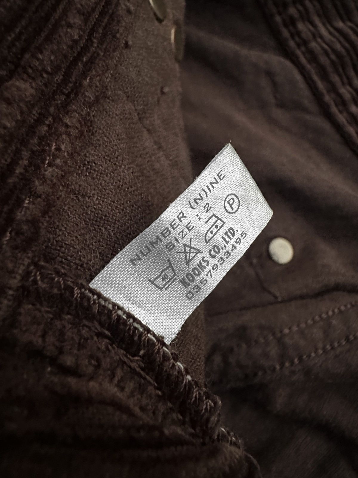 Number (N)ine Number(N)ine AW02 “nowhereman” Corduroy Pants Size US 30 / EU 46 - 13 Thumbnail