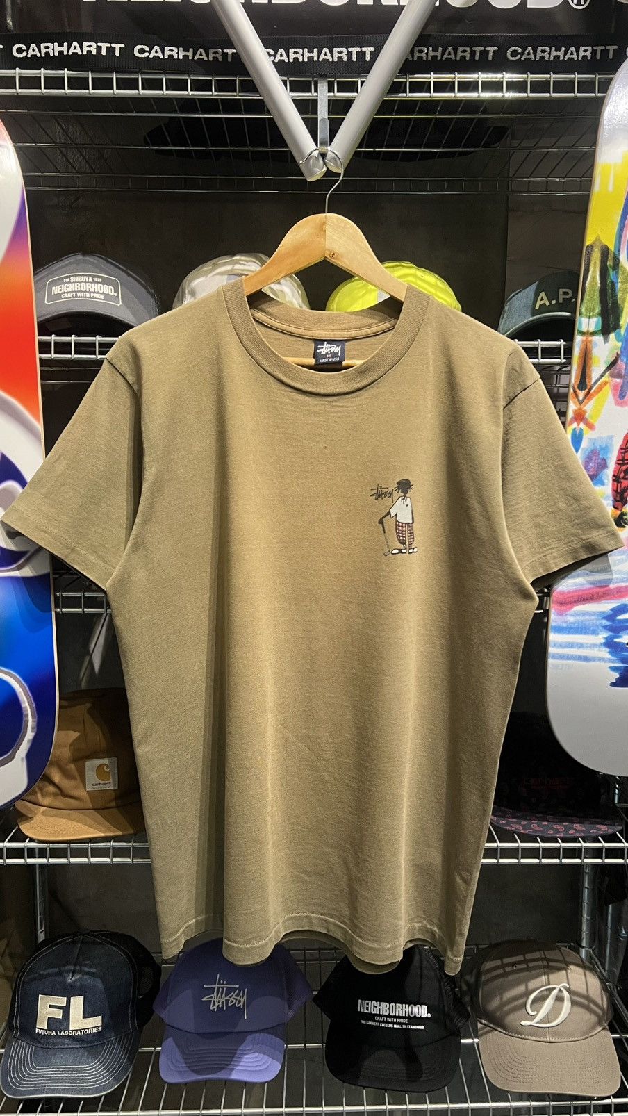 Stussy Vintage 90’s Stussy 'Golf Stickman' Double Sided Size US M / EU 48-50 / 2 - 2 Thumbnail