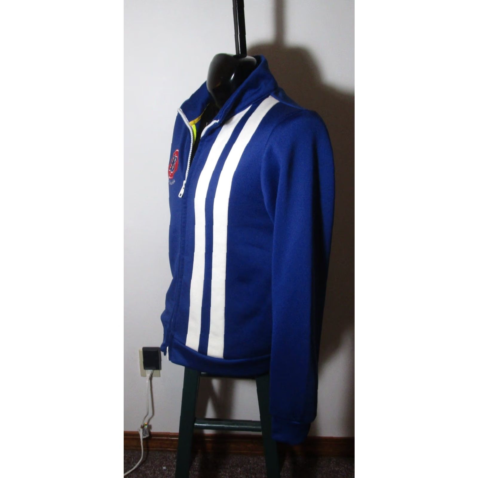 21 Men 21 MEN Jacket Blue Full Zip L Adults Size L Men's All Cotton/Polyester Fleece Lined Wearable Warm 90s? Size US L / EU 52-54 / 3 - 2 Thumbnail