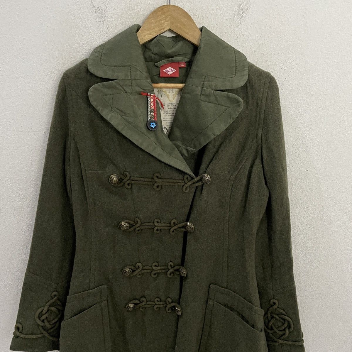 Japanese Brand Vintage Oilily Embroidery Petern Trench Coat Size L / US 10 / IT 46 - 4 Thumbnail