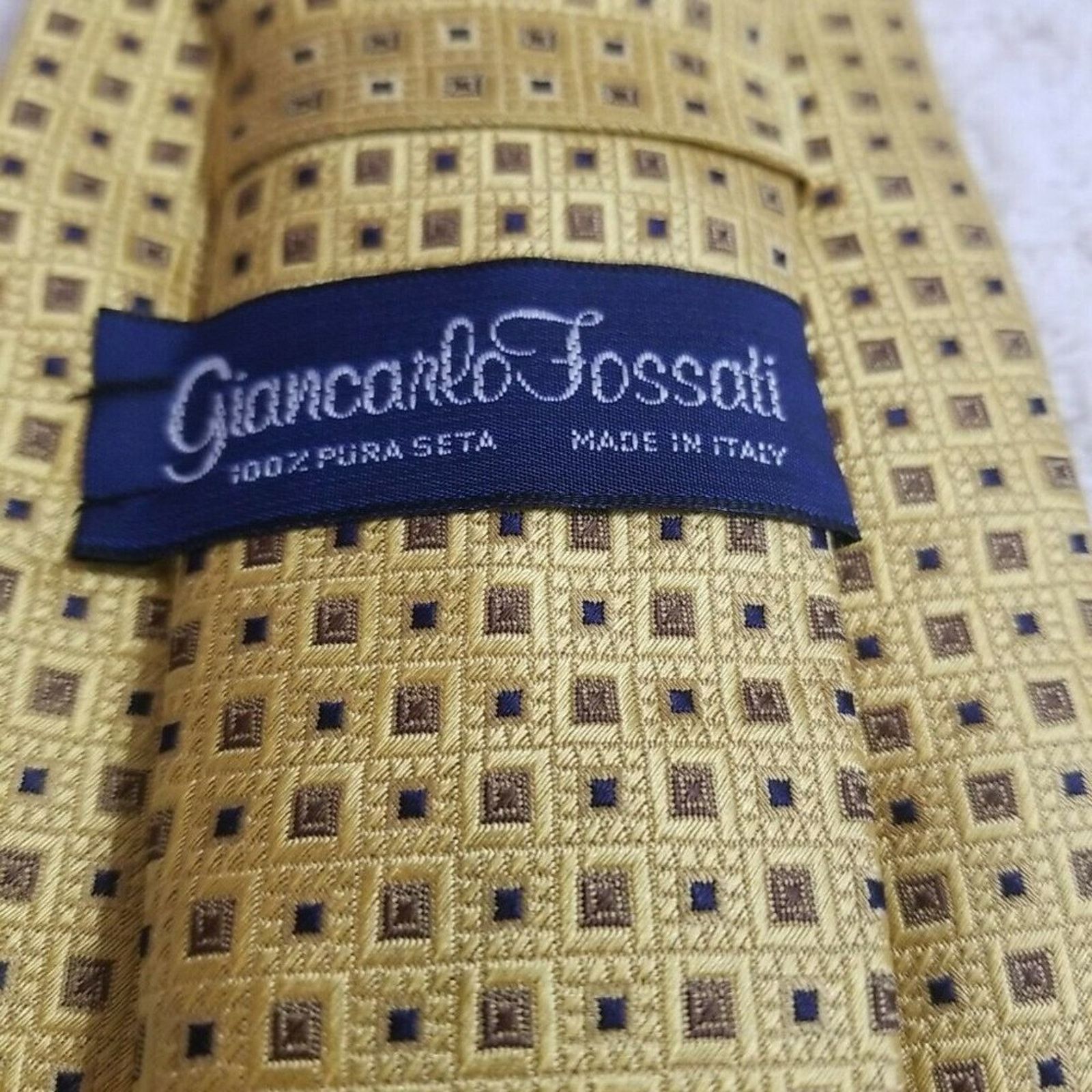 Other GIANCARLO FOSSATI MENS TIE 100% SILK MADE IN ITALY Size ONE SIZE - 6 Thumbnail