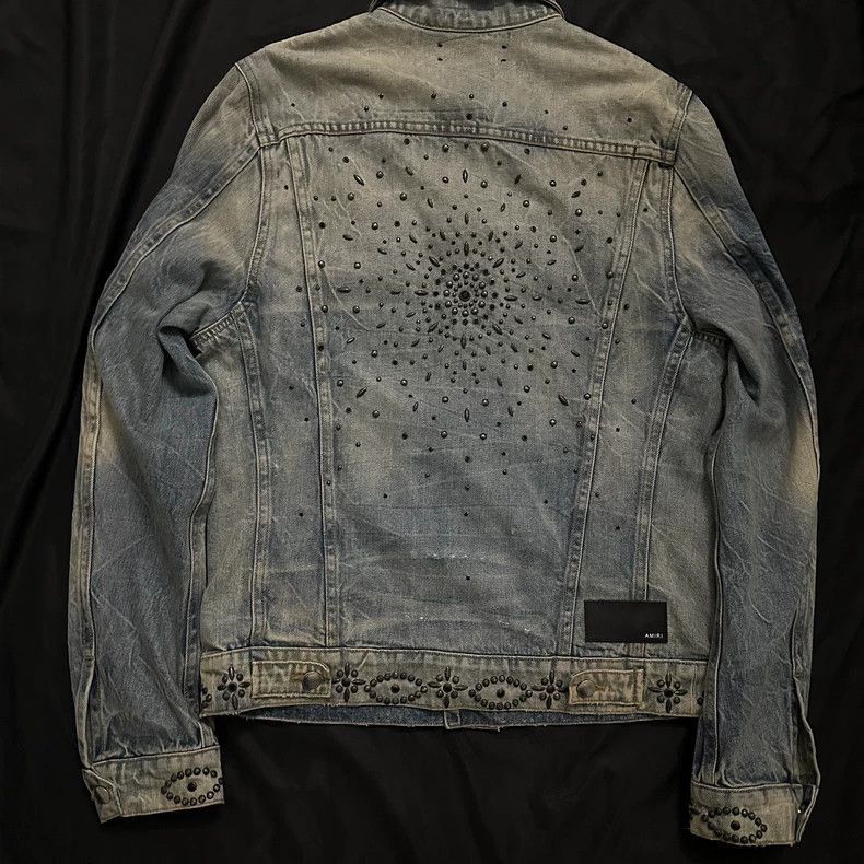 Amiri Amiri Vintage Studded Denim Trucker Jacket-2506 Size US M / EU 48-50 / 2 - 2 Thumbnail