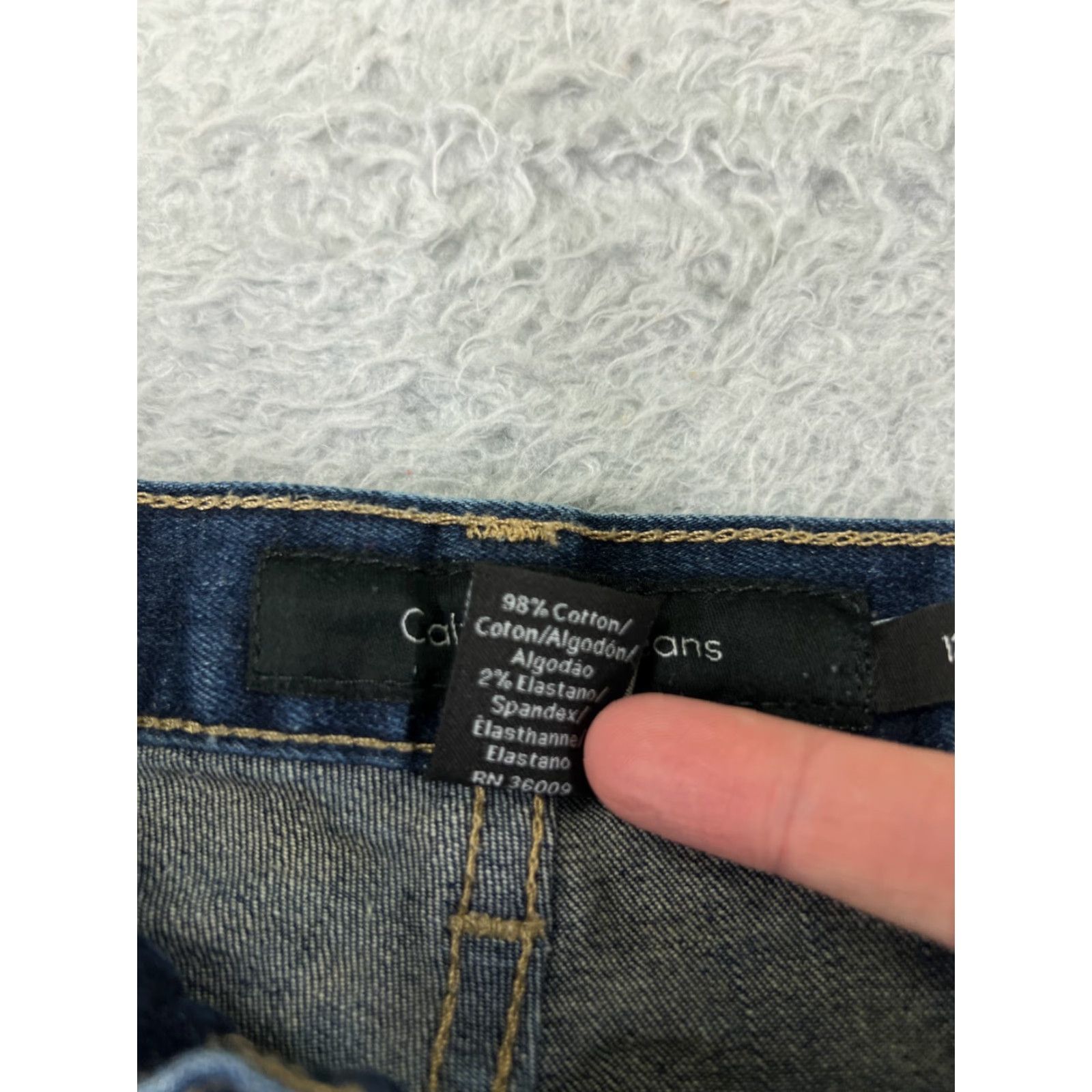 Calvin Klein Calvin Klein Jeans Women 12 Blue Denim Flared Mid Rise 30x30 Cotton Blend Womens Size 34" / US 12 / IT 48 - 4 Thumbnail