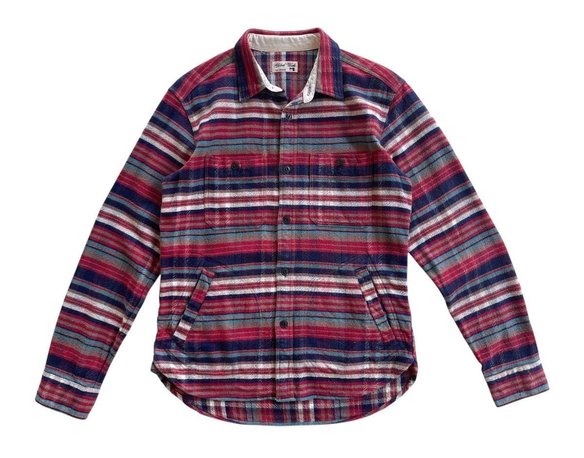 Global Work Global Work Japan Stripe Flannel Work Shirts Size US S / EU 44-46 / 1 - 2 Thumbnail